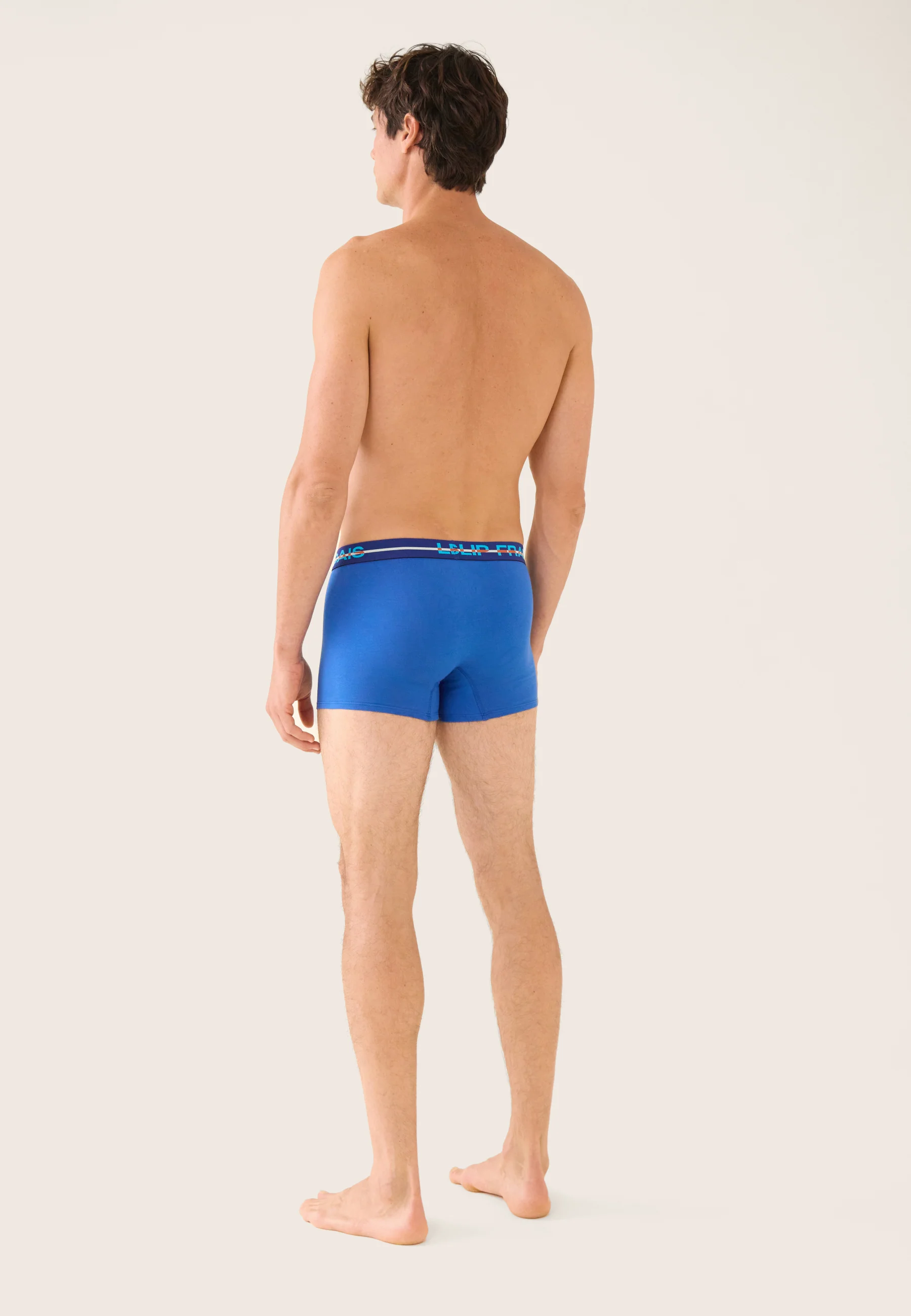Lot de 3 boxers en coton - Boxers Marine Bleu Nautique Hawaï - Image 6