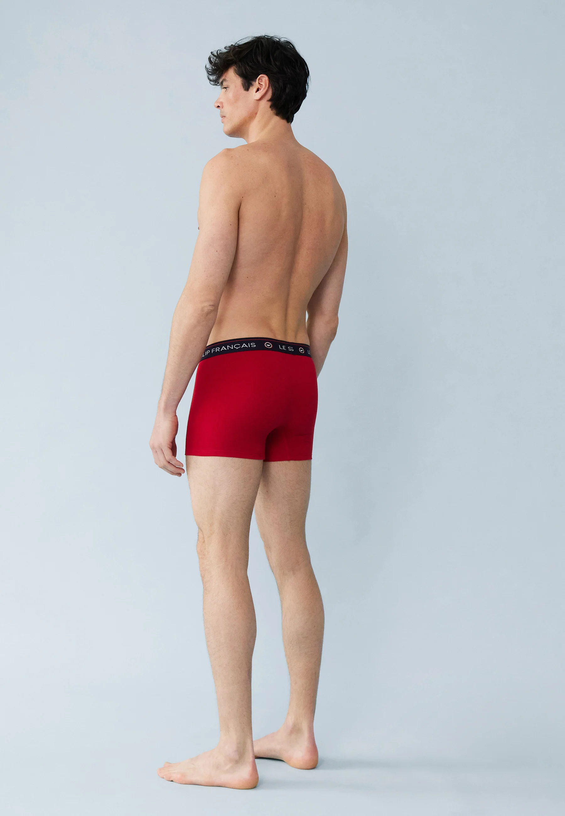 Lot de 3 boxers en coton - Boxers Petit Cœur Rouge Cerise Marine Rouge Cerise - Image 7