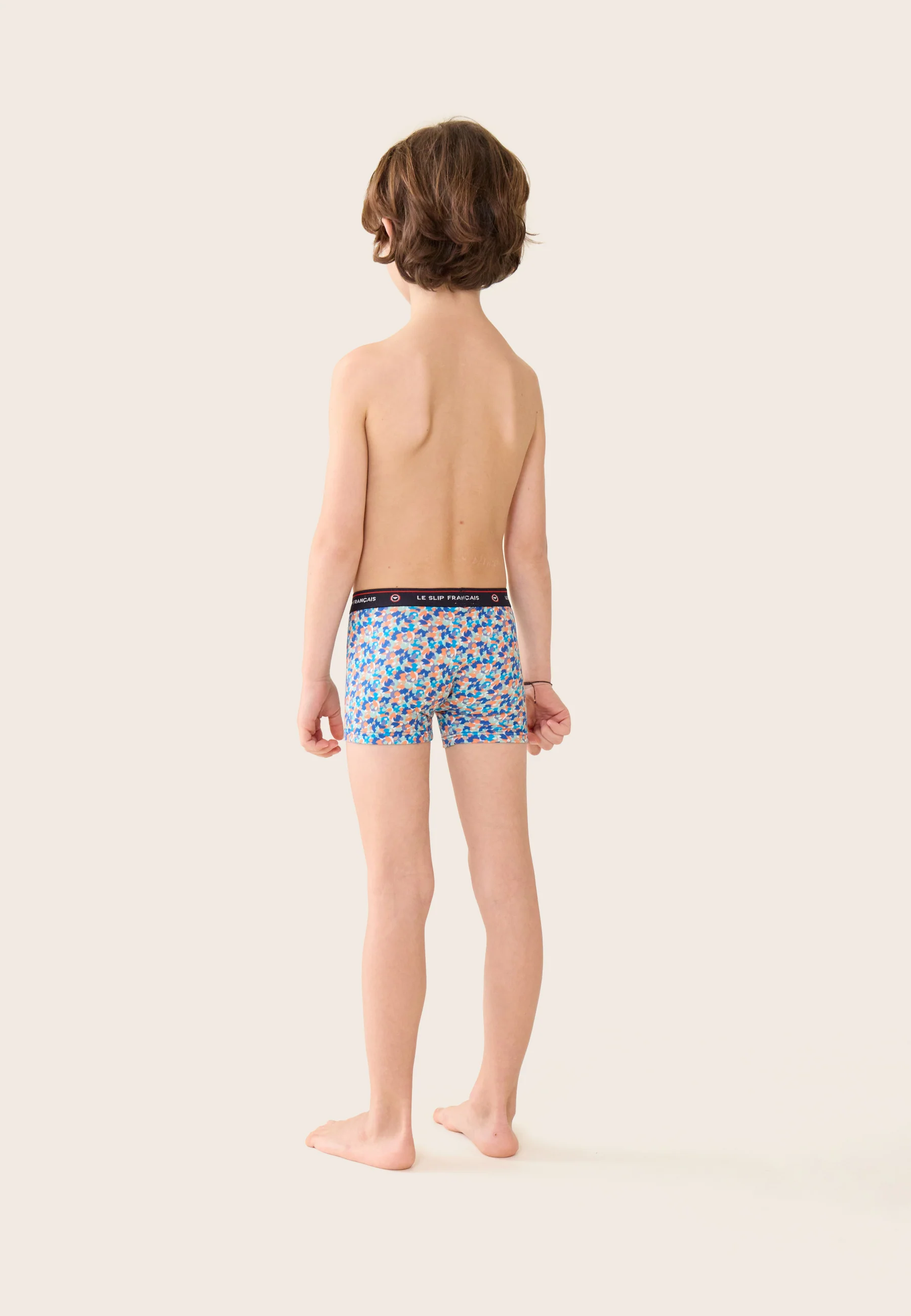 Lot de 3 boxers enfants en coton - Boxers Marine Confetti Bleu Nautique - Image 6