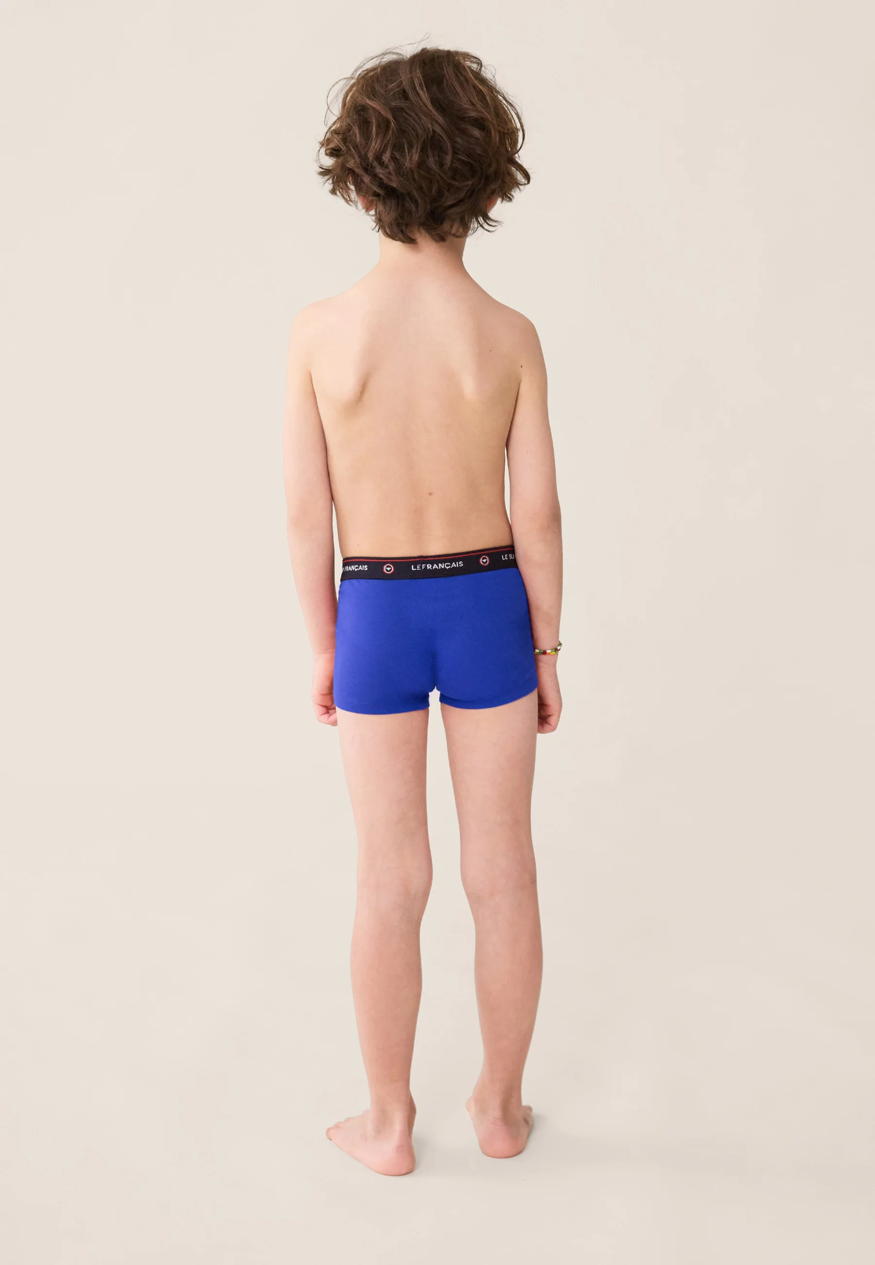 Lot de 3 boxers enfants en coton - Boxers Marine Confetti Bleu Nautique - Image 7
