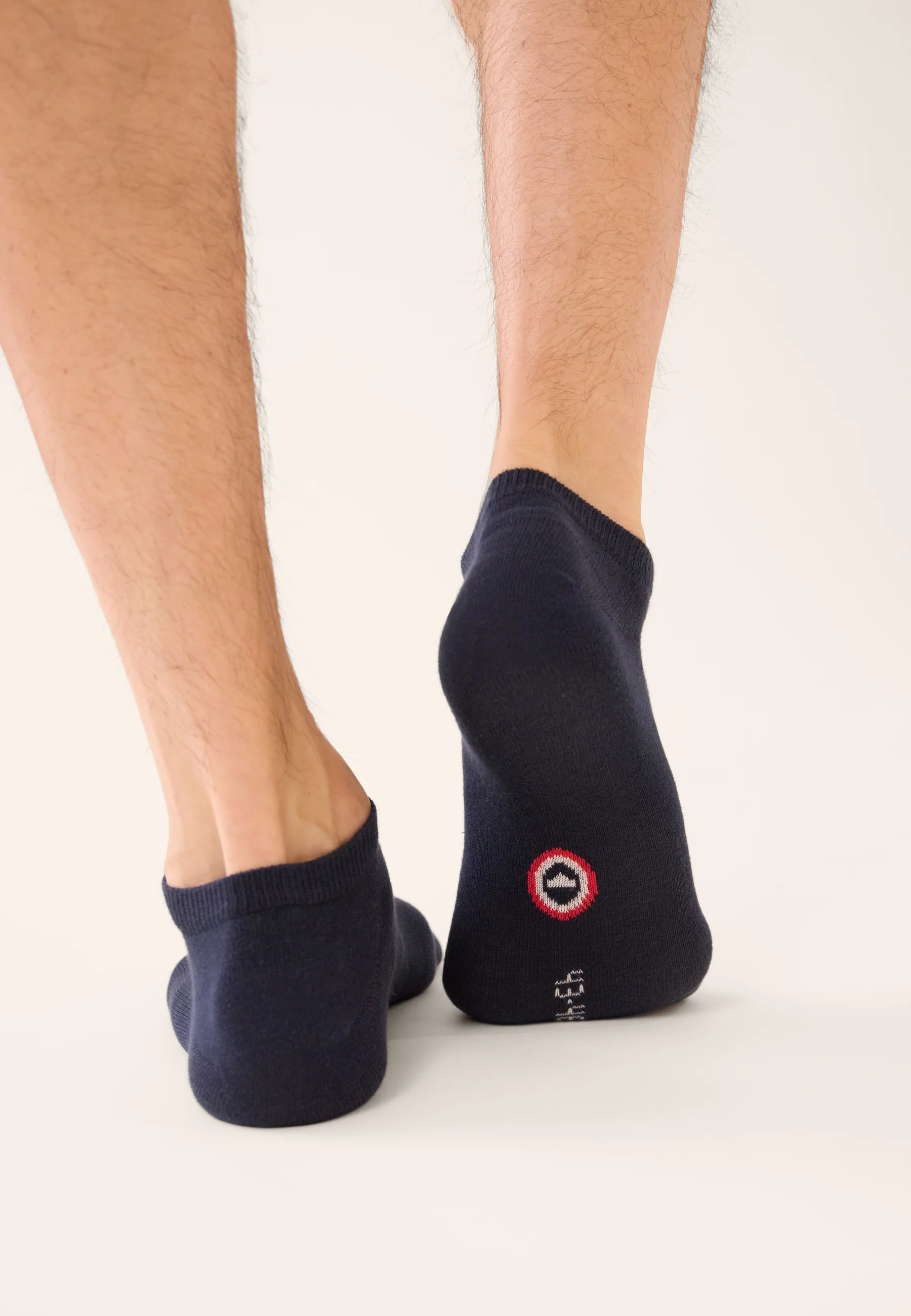 Lot de 3 chaussettes basses en coton - Chaussettes Noir Marine Acier - Image 7
