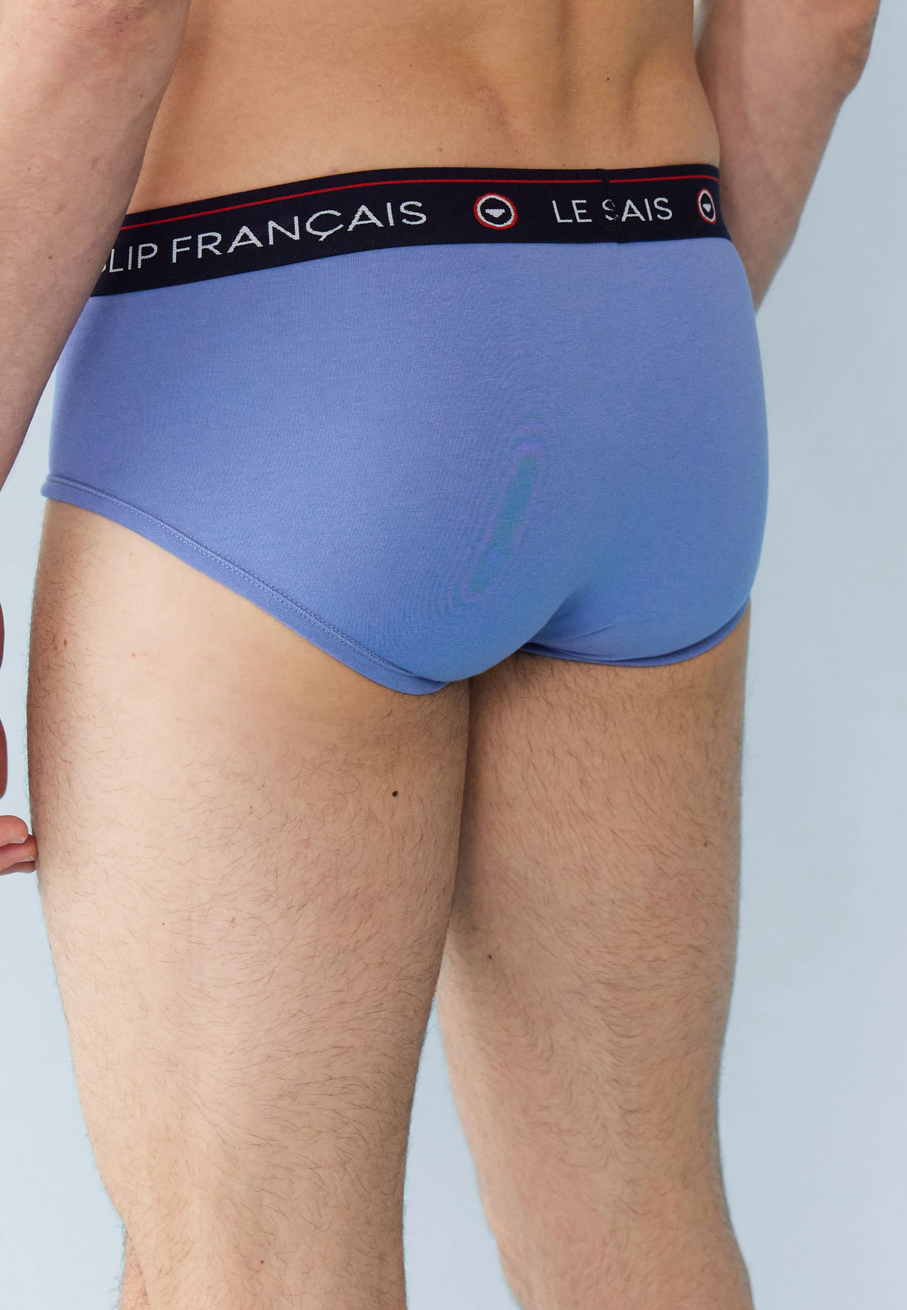 Lot de 3 slips en coton - Slips Cherry Marine Bleu Jean - Image 7