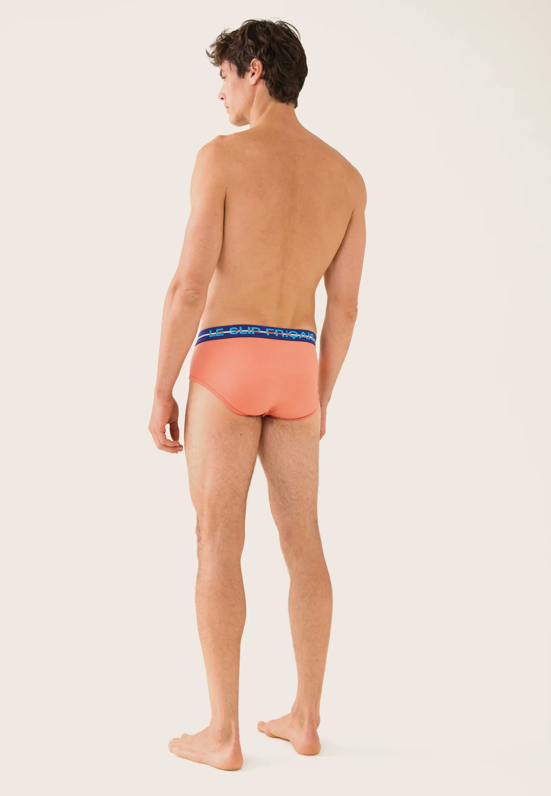 Lot de 3 slips en coton - Slips Marine Confetti Orange Corail - Image 6