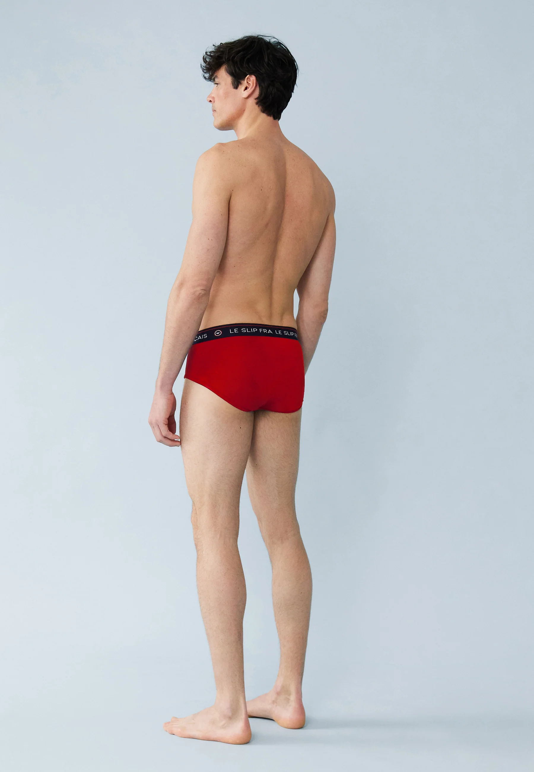 Lot de 3 slips en coton - Slips Tartan Marine Rouge - Image 6