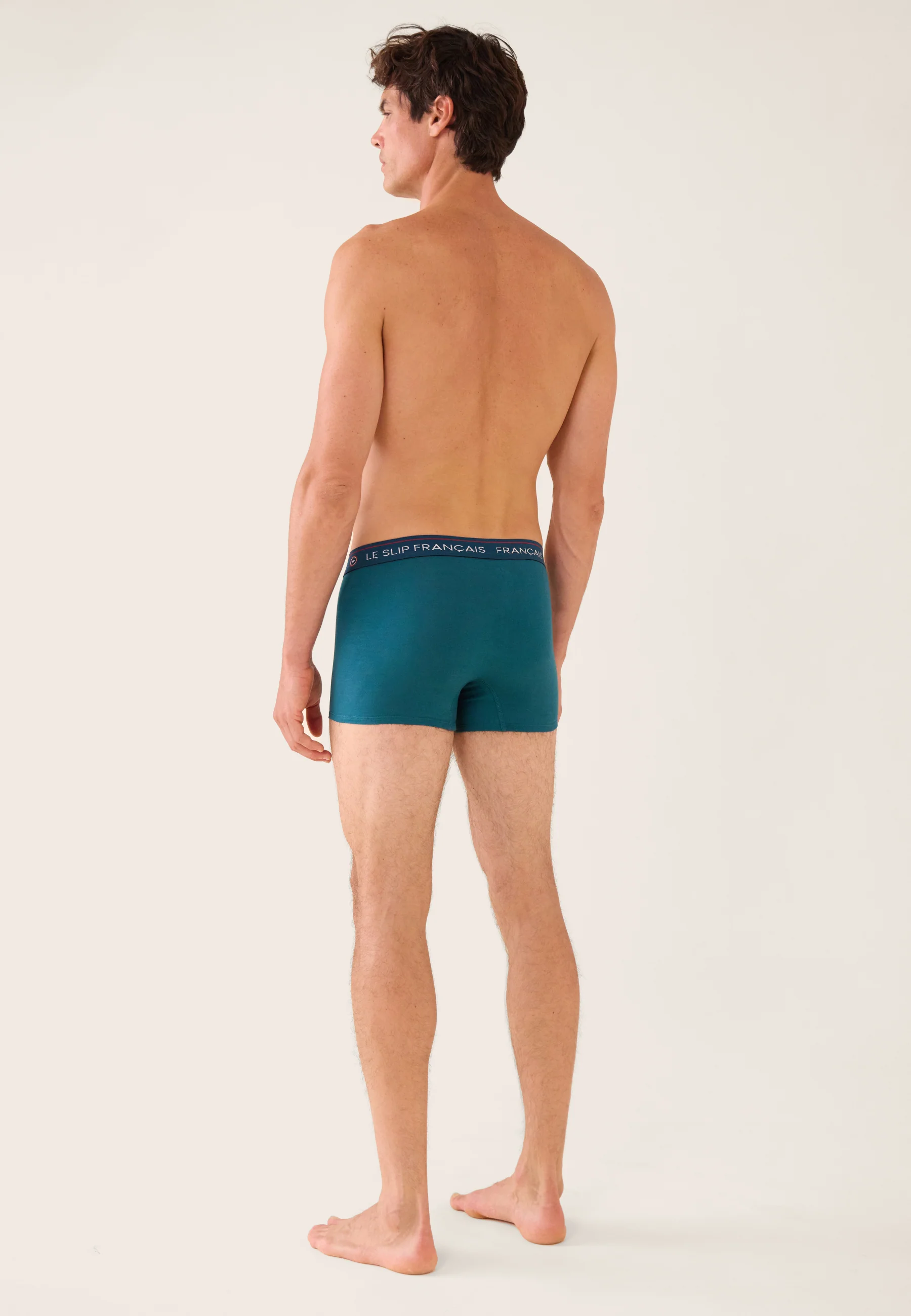 Lot de 4 boxers en coton - Boxers Marine Blanc Canard Confetti Vert D'eau - Image 7