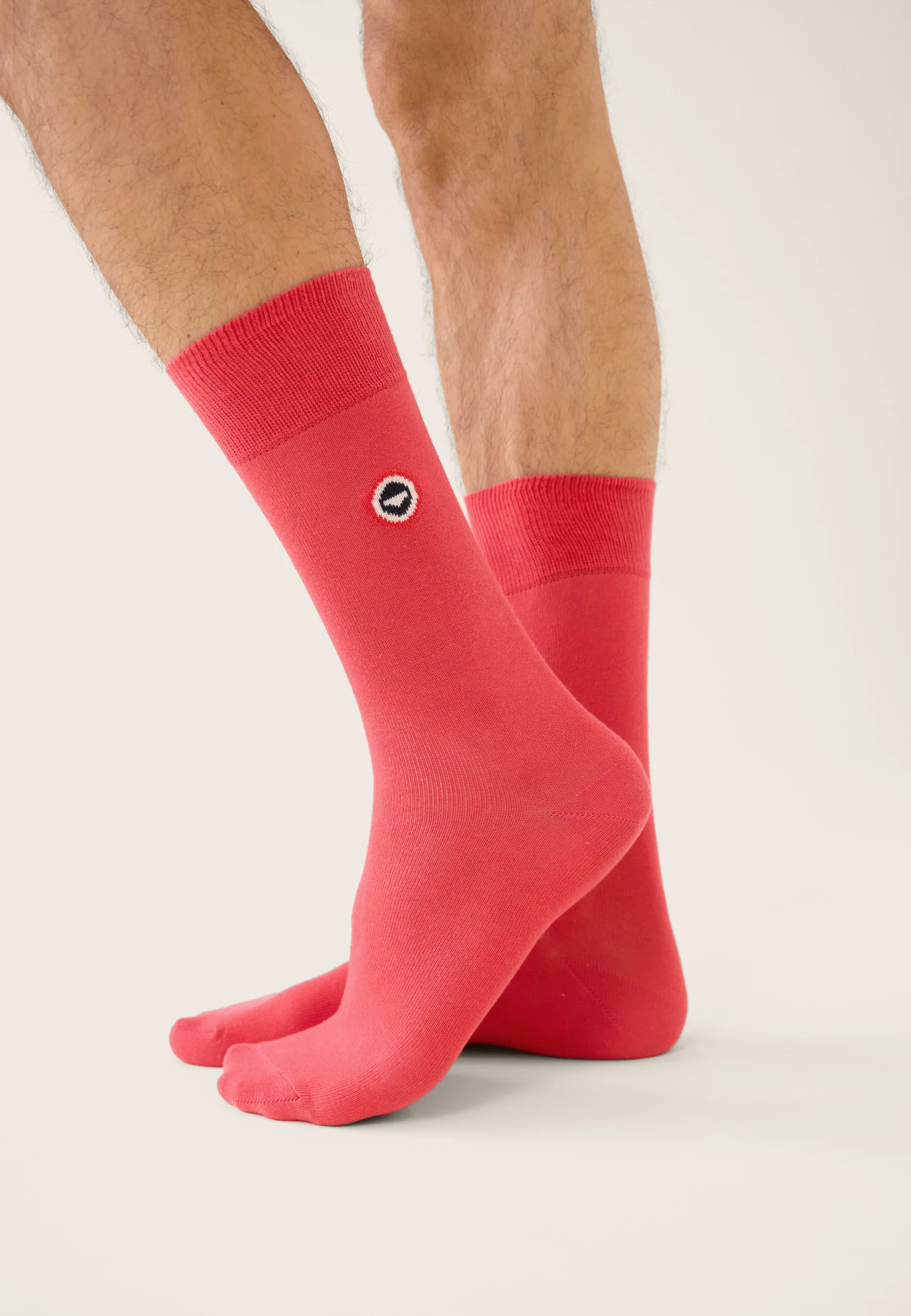 Lot de 7 chaussettes mi-hautes - Chaussettes Marine Rayures Rose Cerise Indigo Bleu Canard Vert Azur Blanc - Image 5