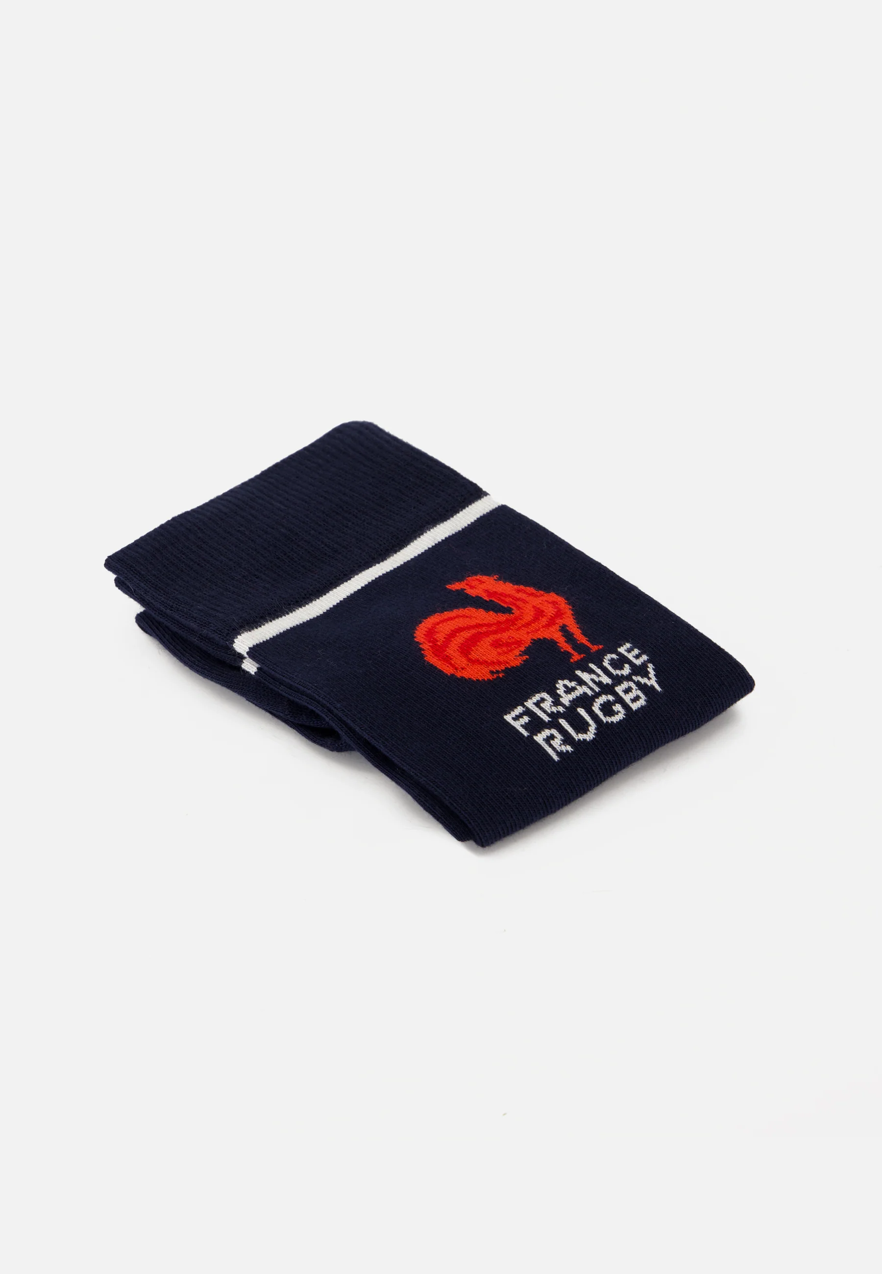 Chaussettes mi-hautes en coton - Lucas France Rugby Marine - Image 4