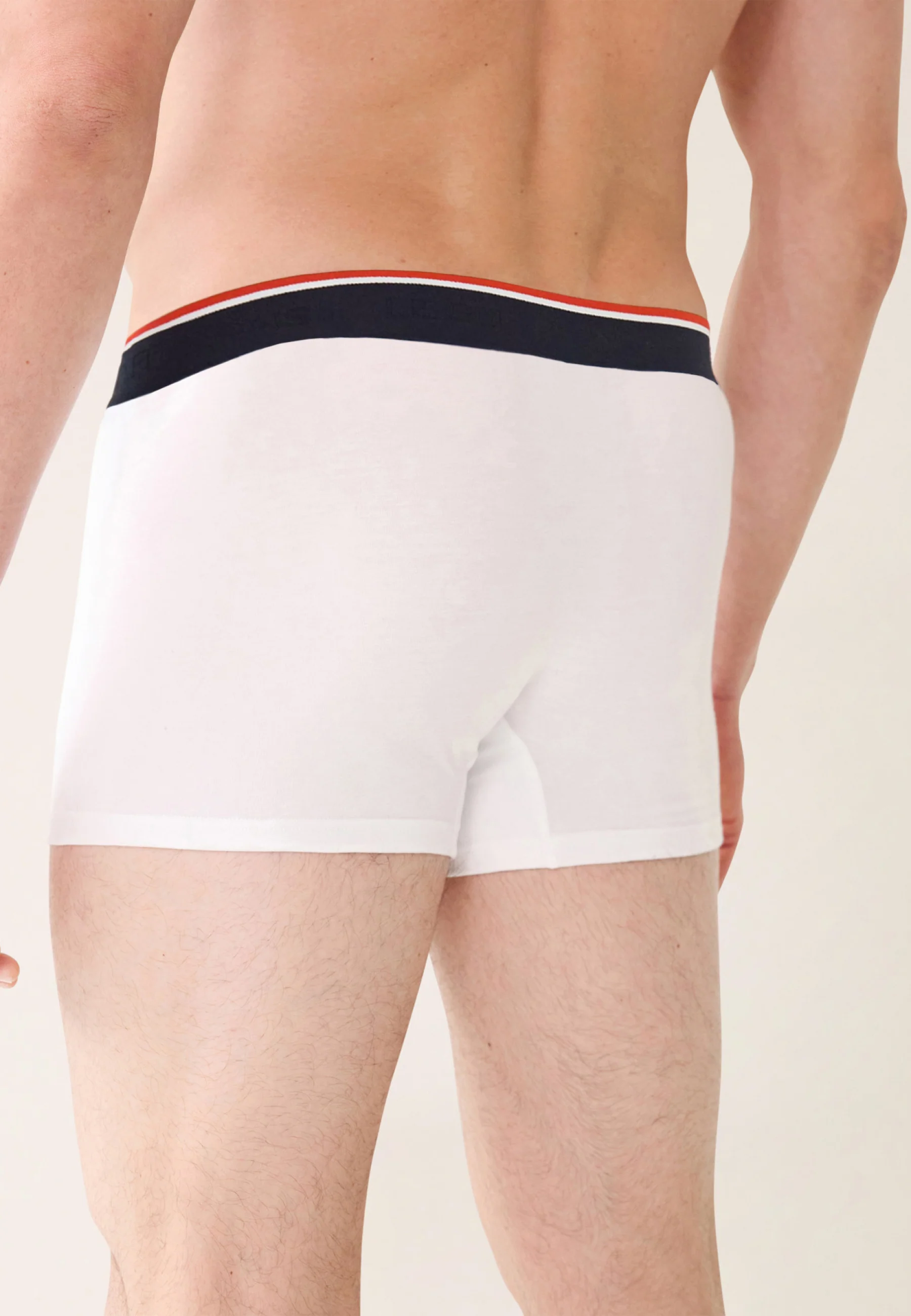 Boxer blanc en coton avec cocarde - Marius Blanc - Image 5
