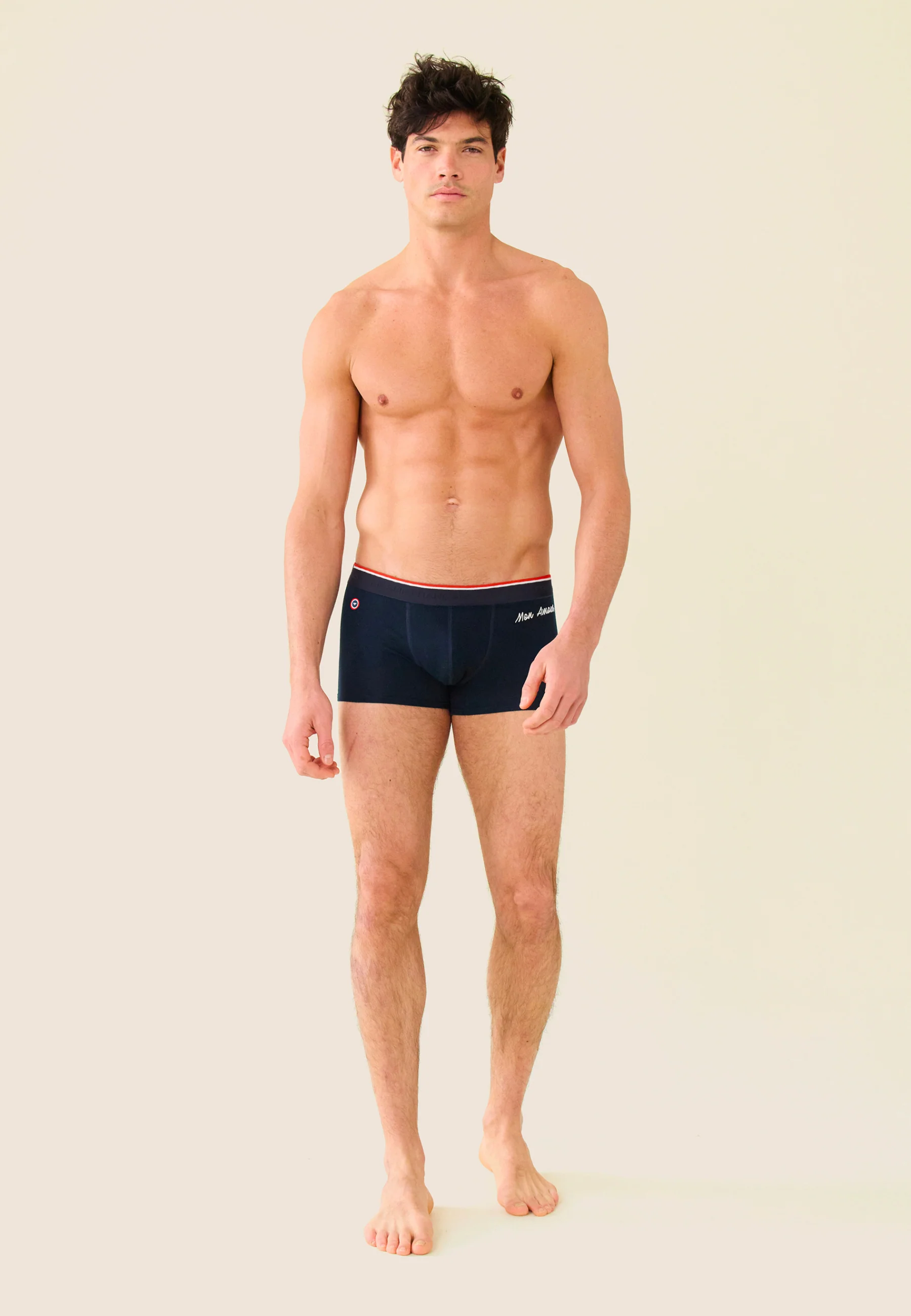 Boxer bleu marine en coton - Marius Bleu Amour - Image 3