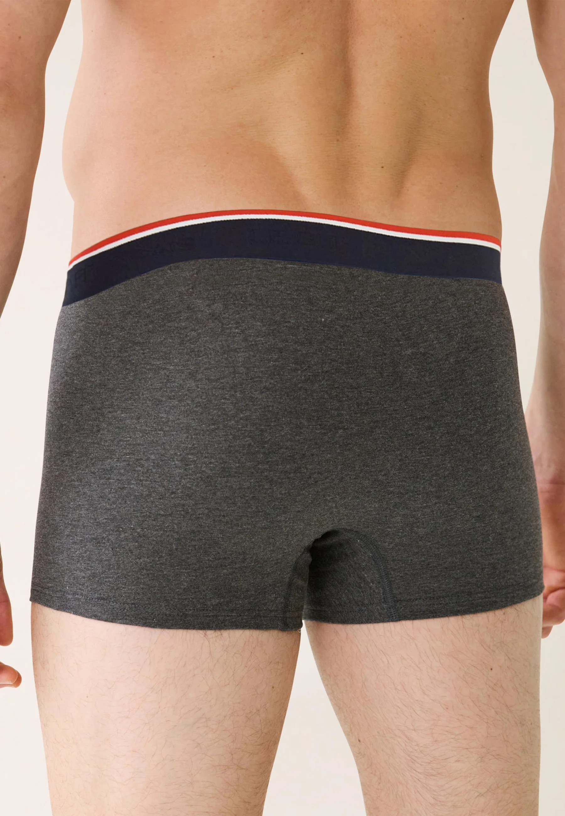 Boxer gris foncé en coton avec cocarde - Marius Gris - Image 5