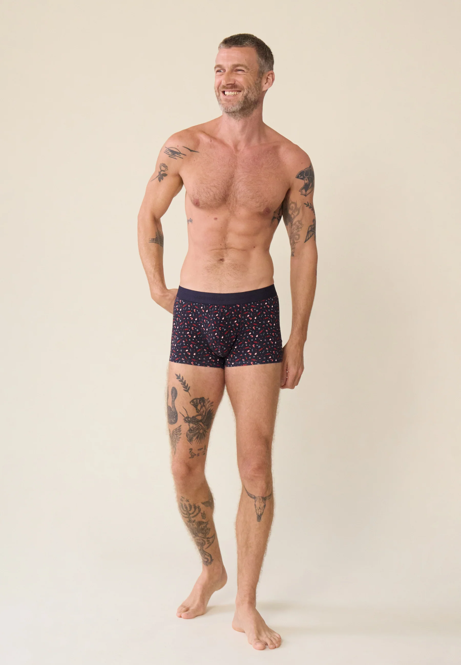 Boxer en coton - Marius imprimé Jour J - Image 3
