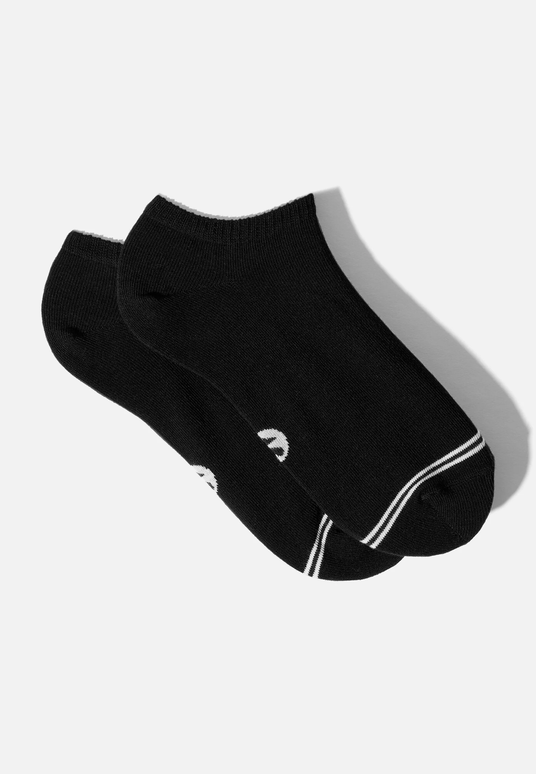 Lot de 5 paires de chaussettes basses - Mariniere Marine Gris Chine Blanc Noir - Image 4