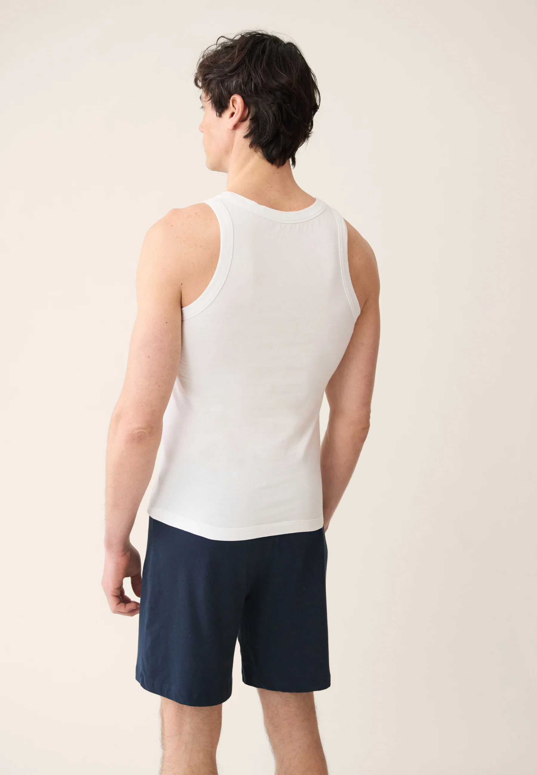 Lot de 2 débardeurs en coton - Débardeurs Fulminant Gris Chiné Blanc - Image 3