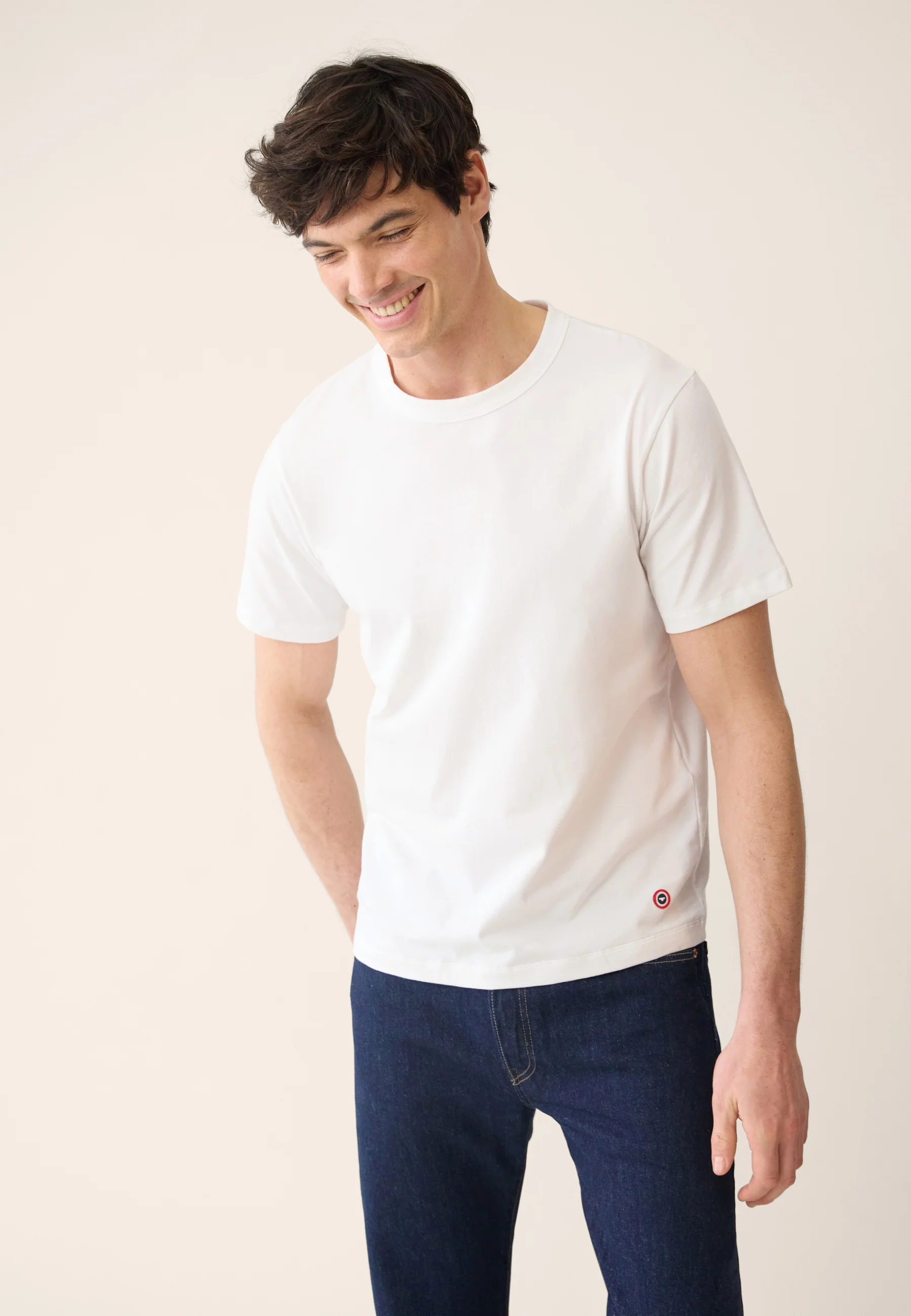 Lot de 2 T-shirts manches courtes en coton - T-shirts manches courtes Formidable Marine Blanc - Image 2