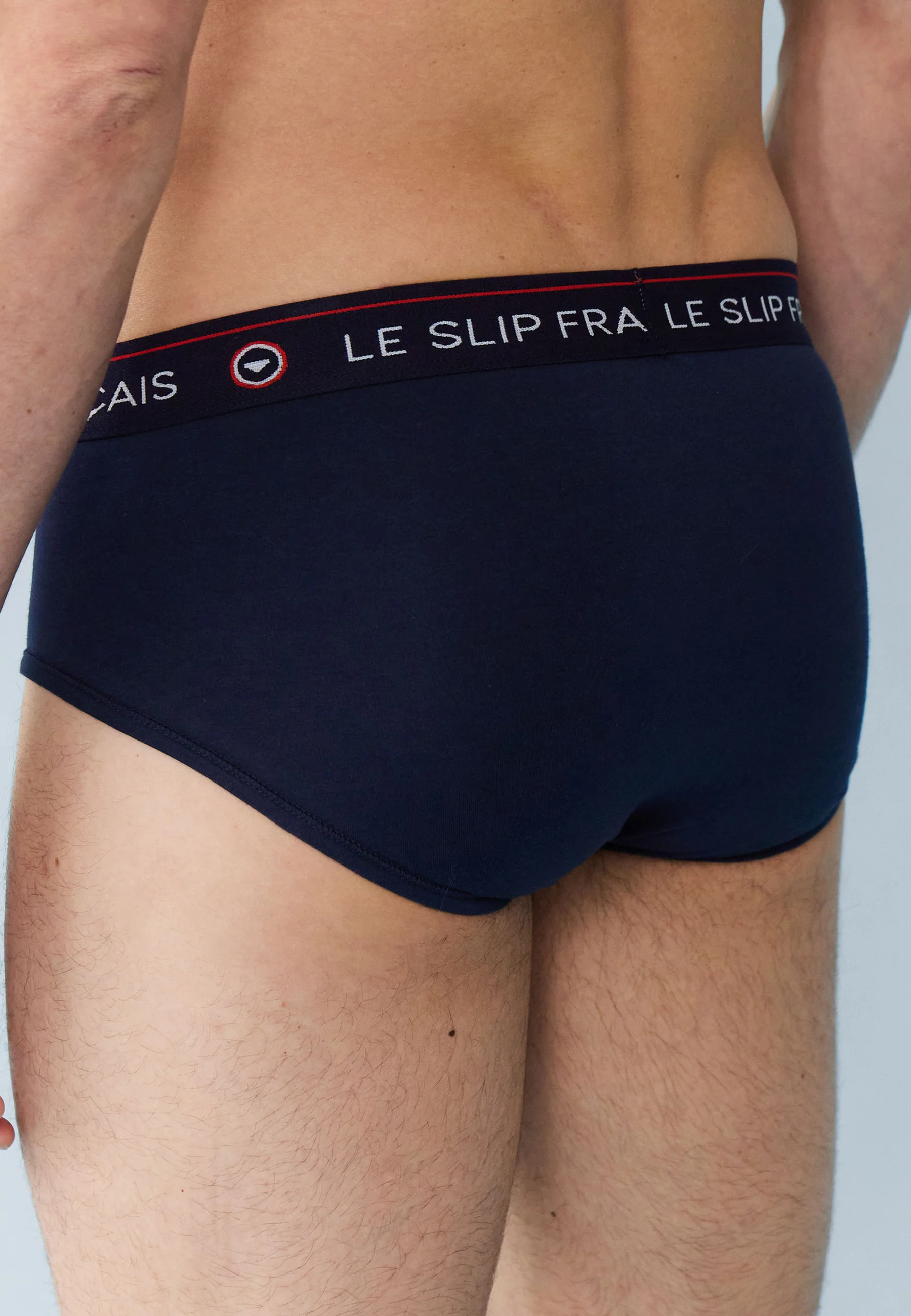 Lot de 2 slips bleu marine en coton - Slips Bleu Marine - Image 4