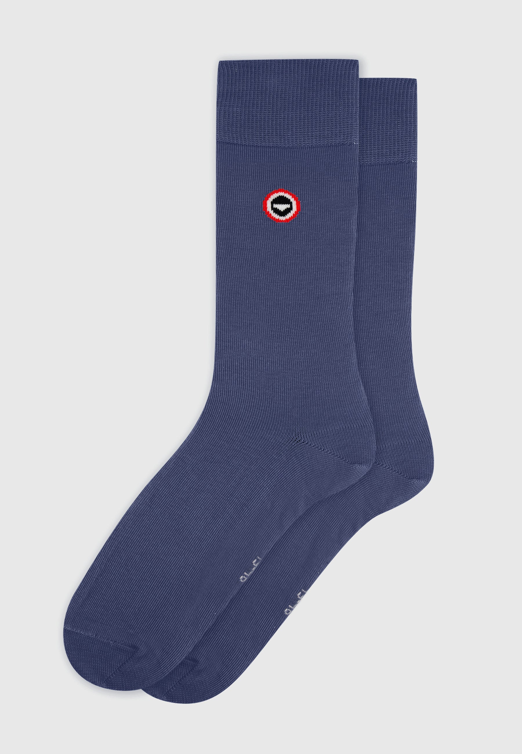 Lot de 7 chaussettes mi-hautes en coton - Chaussettes Gris Anthracite Noir Gris Clair Noir Rayures Blanc Marine Acier - Image 5