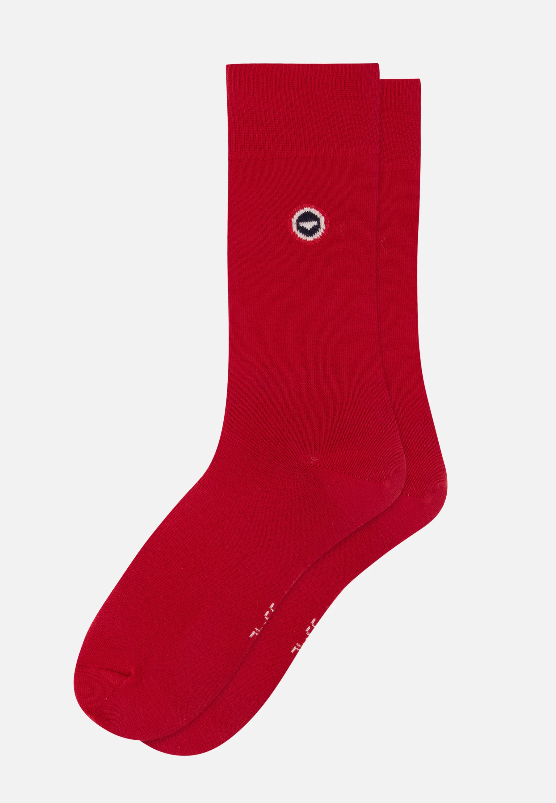 Lot de 7 chaussettes mi-hautes en coton - Chaussettes Marine Acier Rouge Blanc Rayures Marine - Image 6