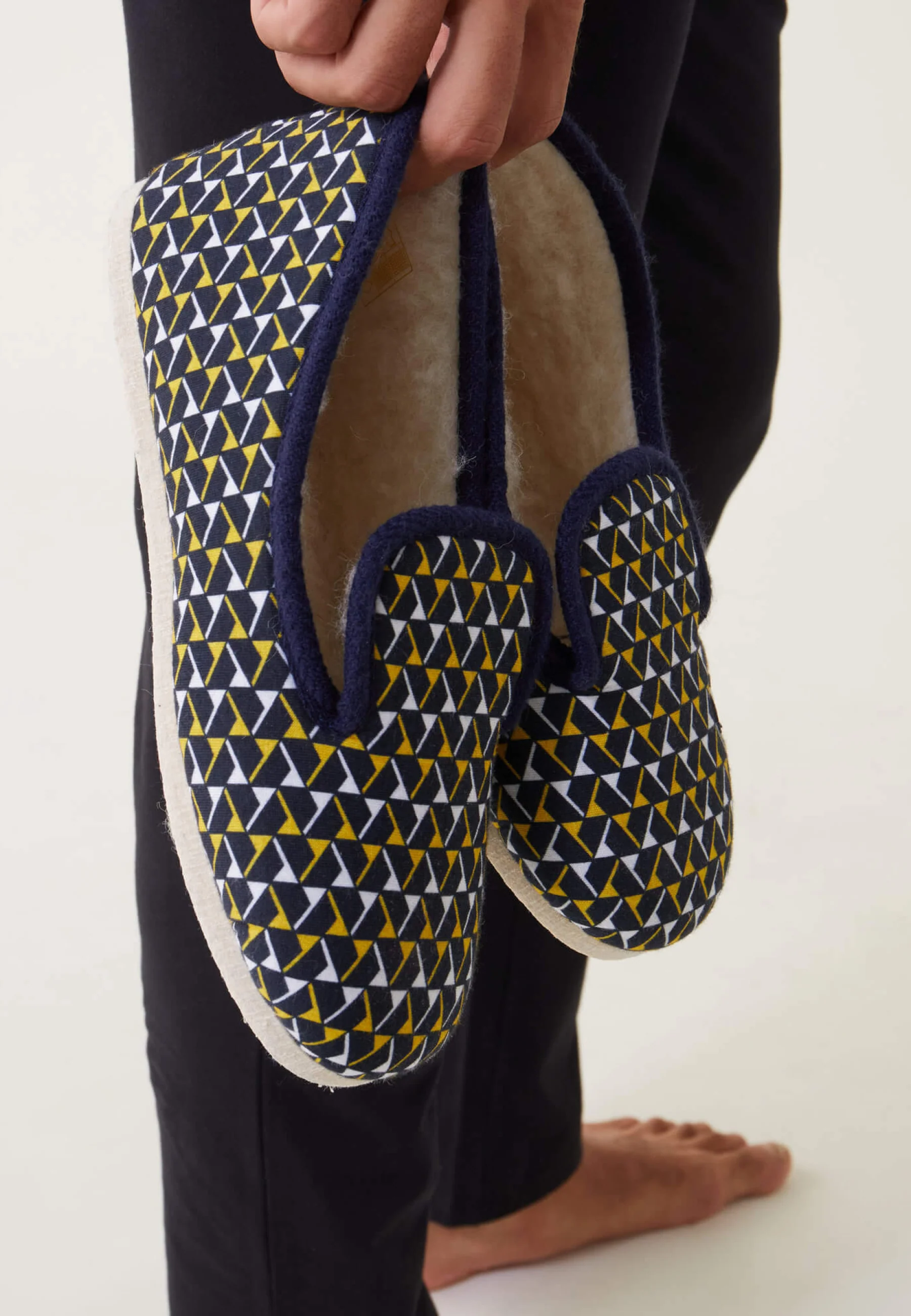 Chaussons d'intérieur en laine - Pantoufles Dam - Image 2