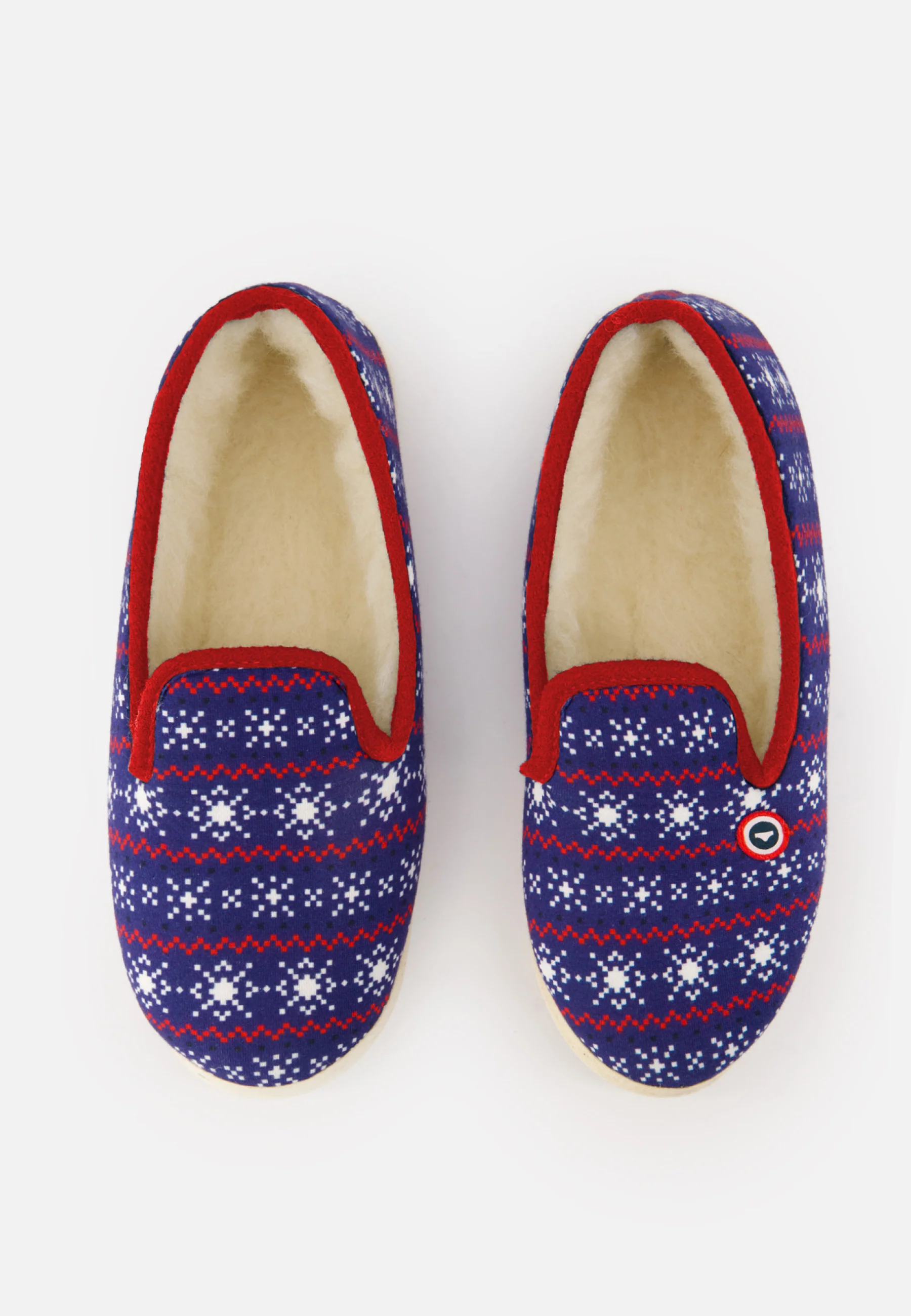 Chaussons d'intérieur en laine - Pantoufles Flocon - Image 2
