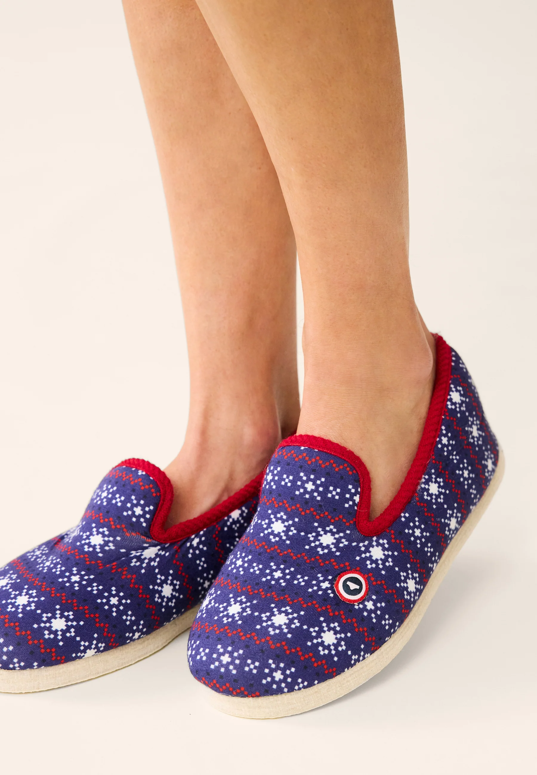 Chaussons d'intérieur en laine - Pantoufles Flocon - Image 3