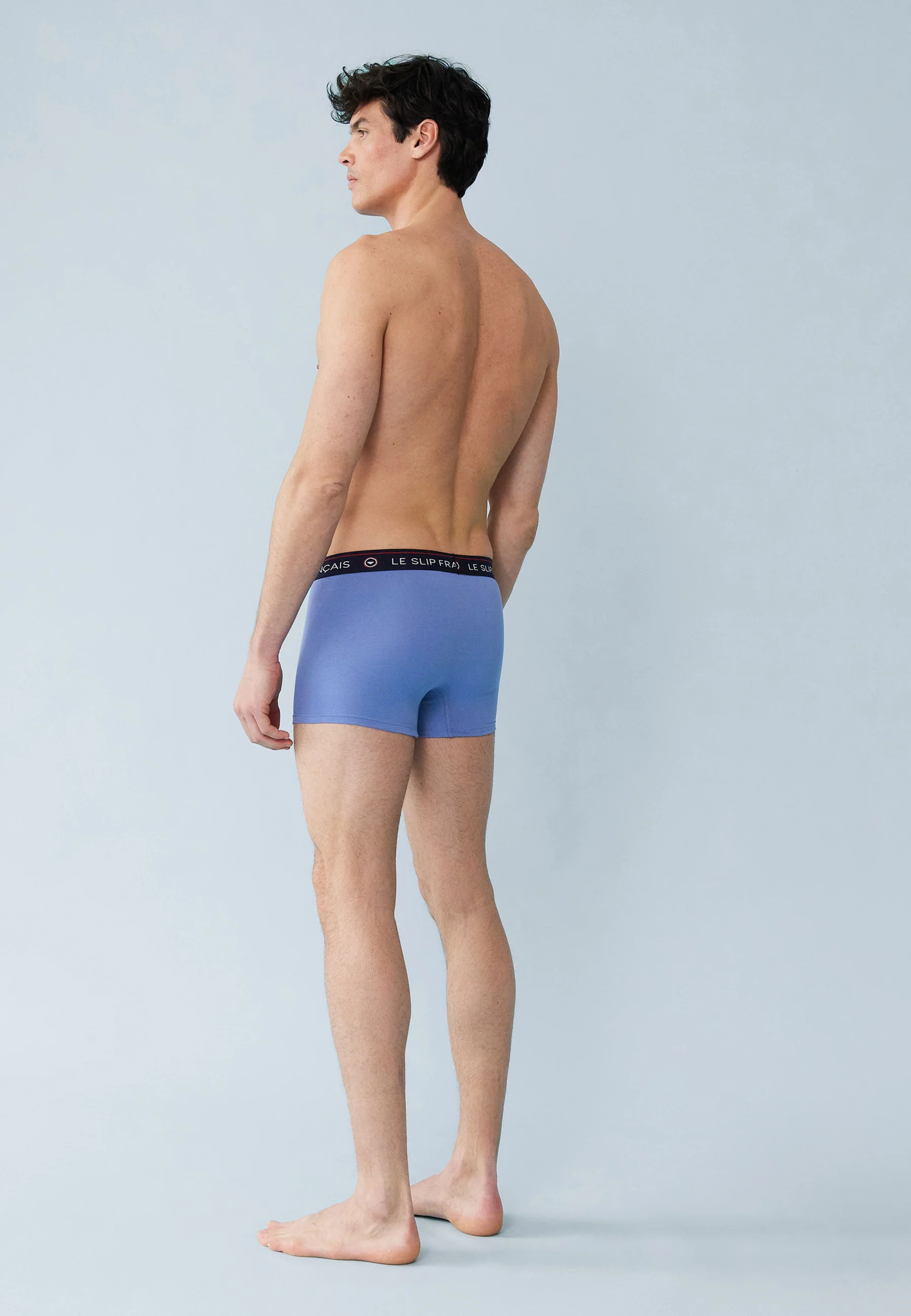 Boxer bleu en coton - Redoutable Bleu Jean - Image 3