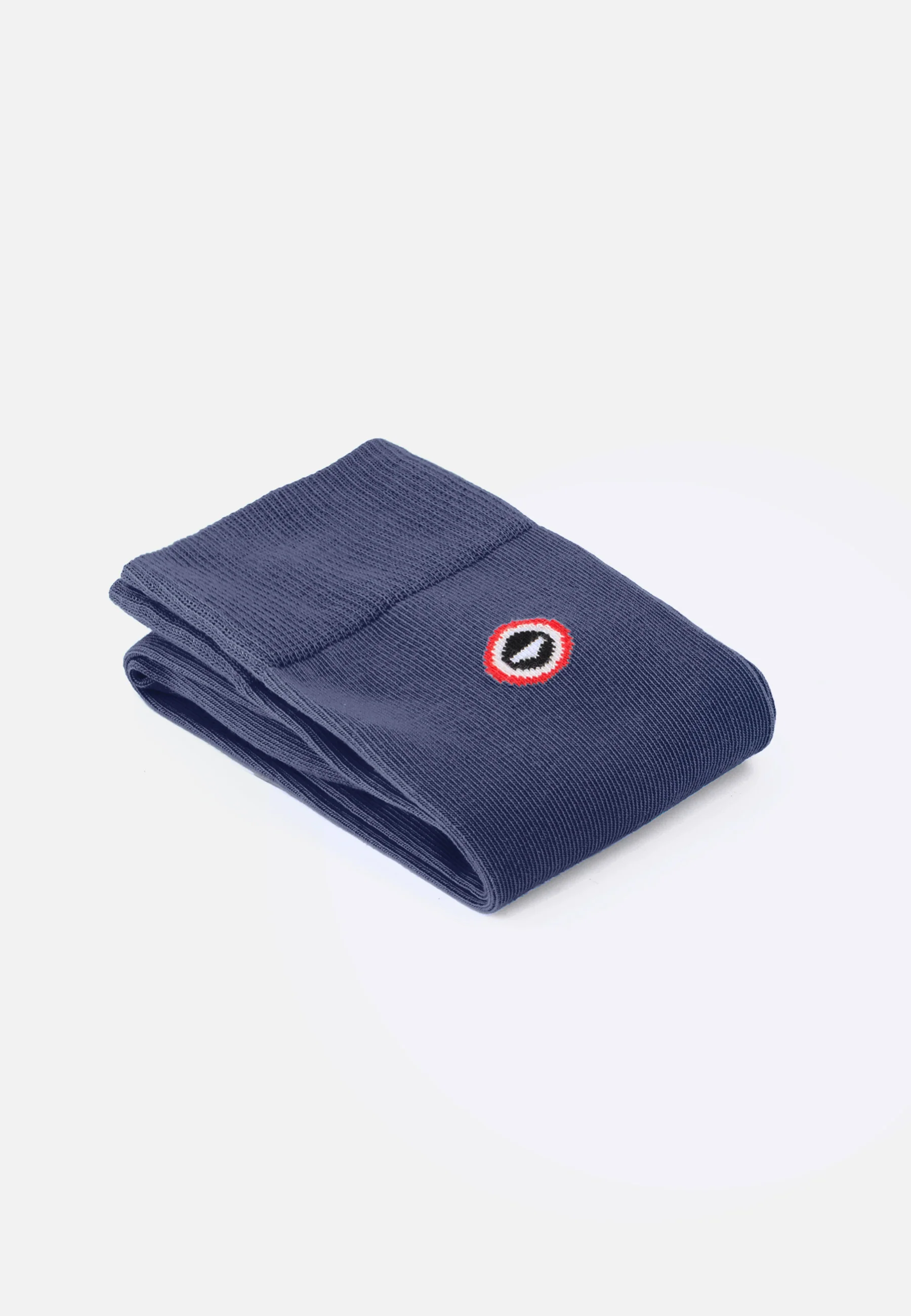 Chaussettes mi-hautes unies bleu acier - Robuste Acier - Image 3