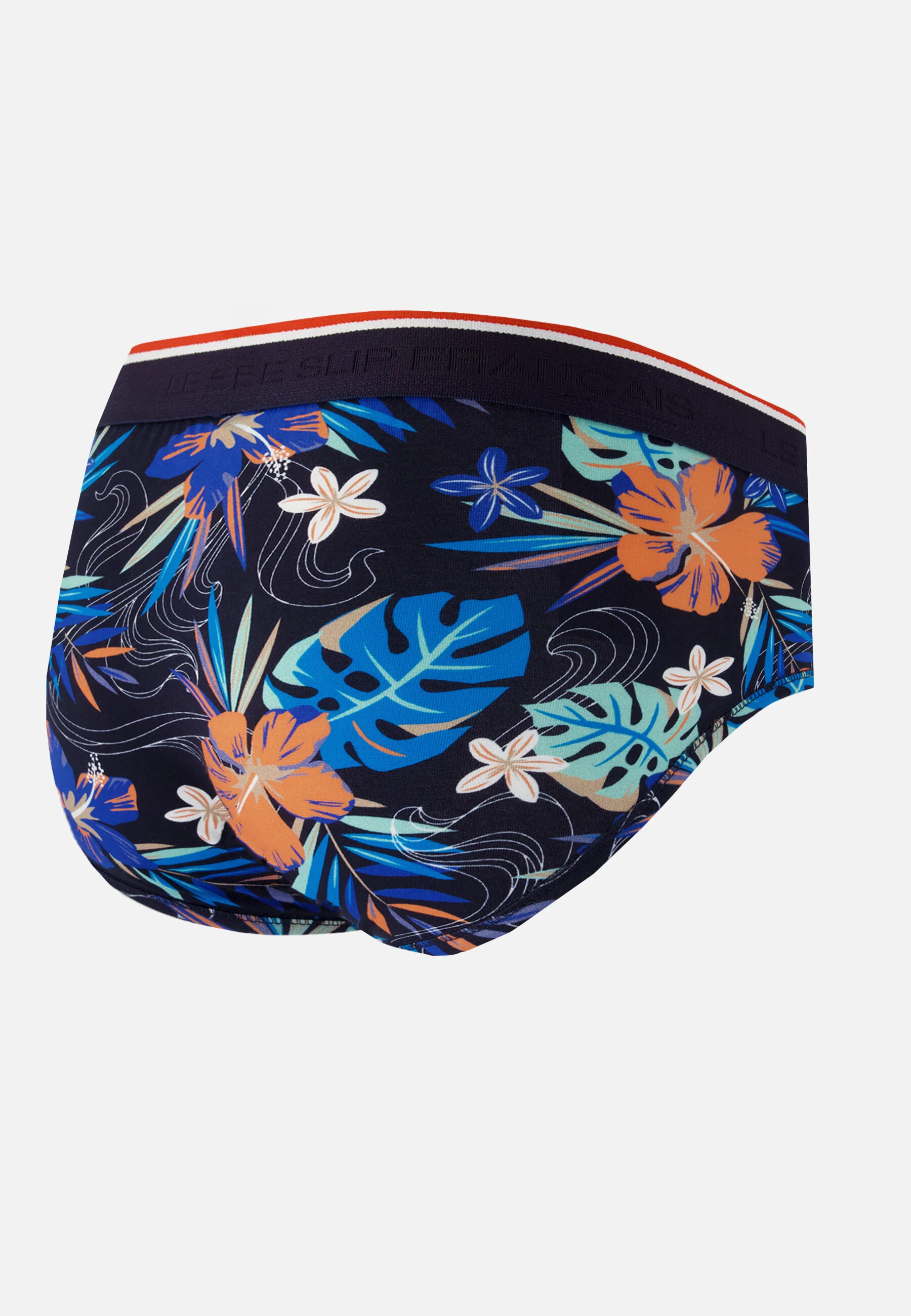 Slip bleu à motif floral en coton - Terrible Hawaï Bleu Nautique - Image 7