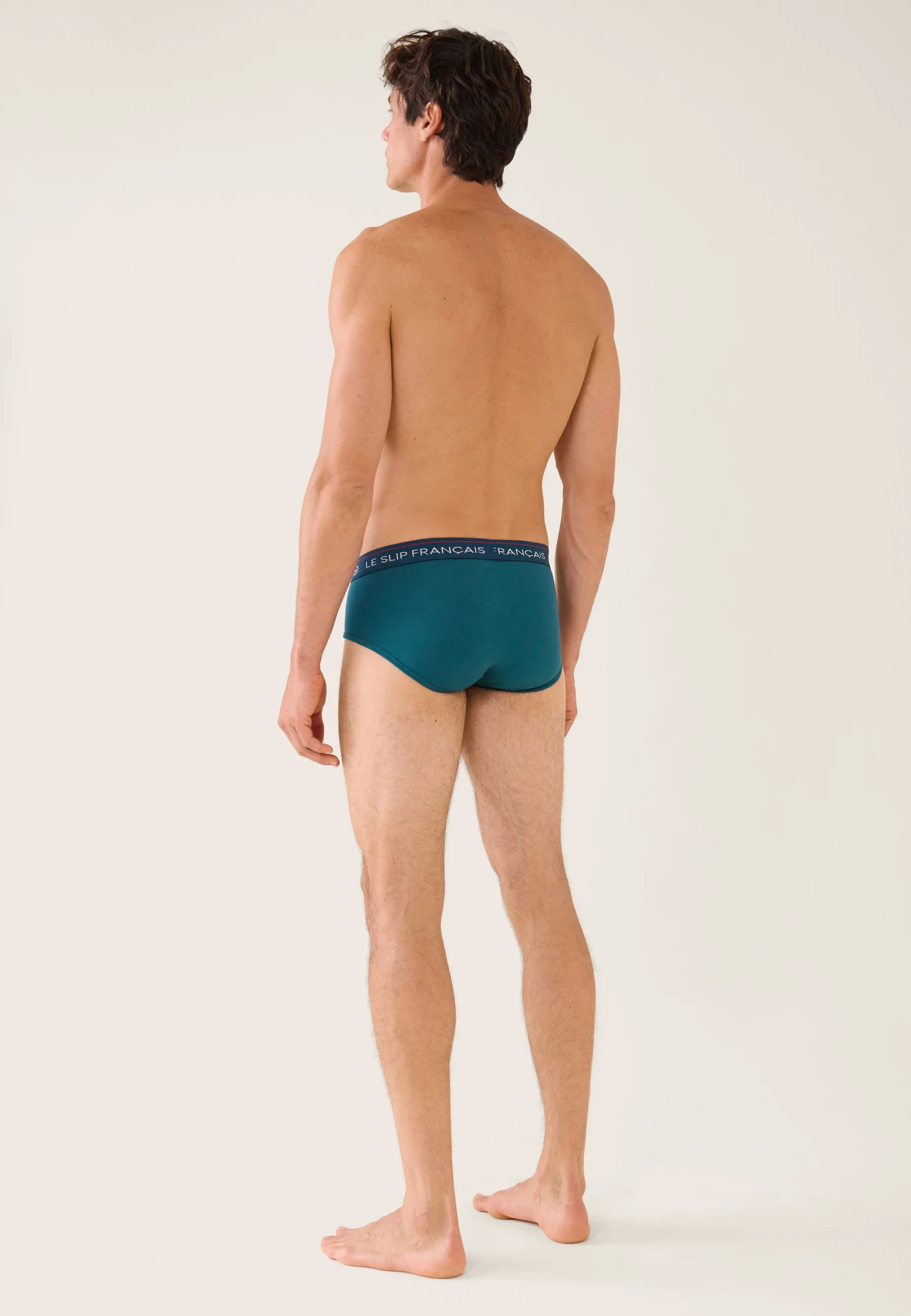 Slip bleu en coton - Intrépide Bleu Canard - Image 3