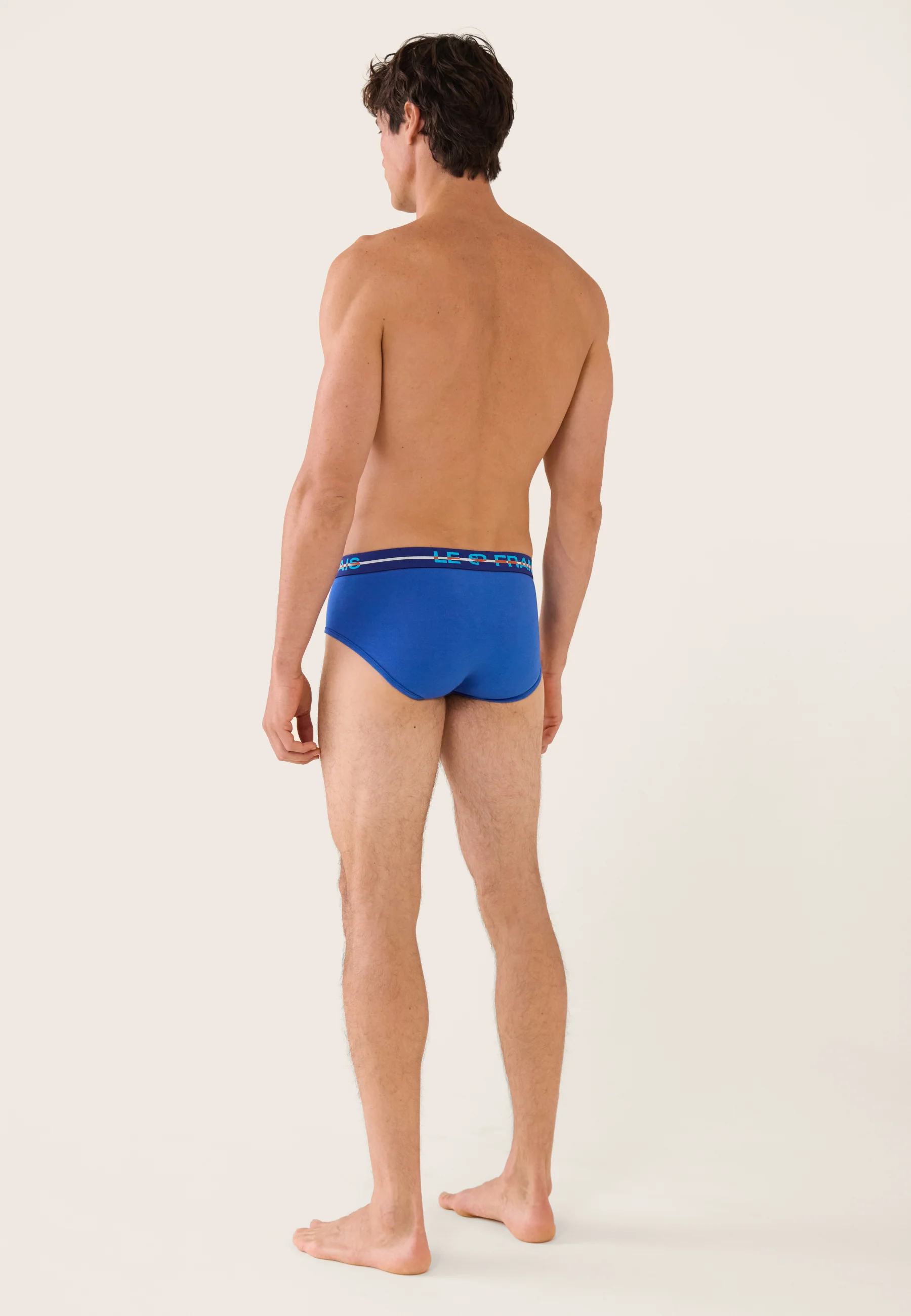 Slip bleu en coton - Intrépide Bleu Nautique - Image 3