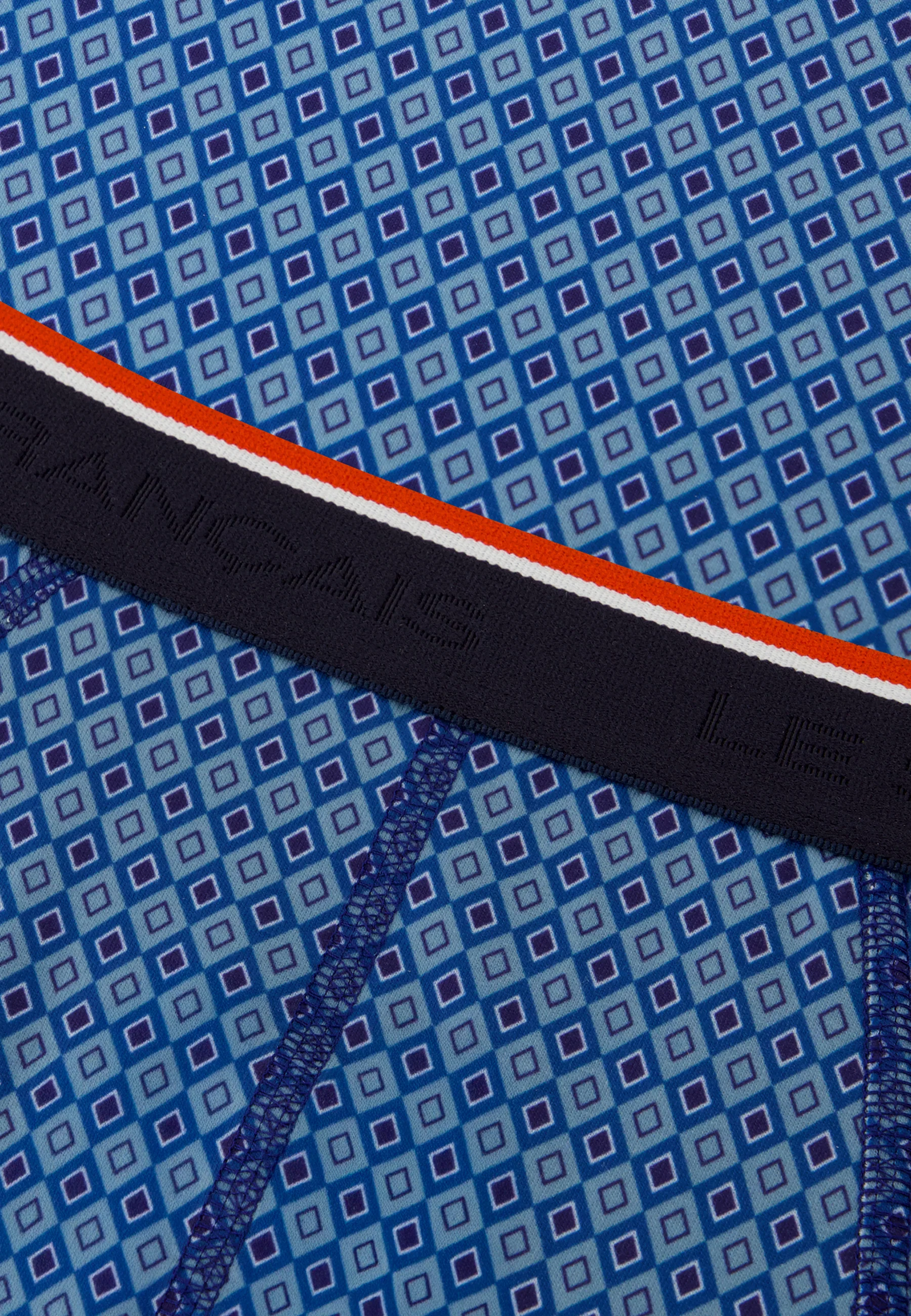 Slip imprimé bleu en coton - Terrible Arlequin Bleu - Image 5