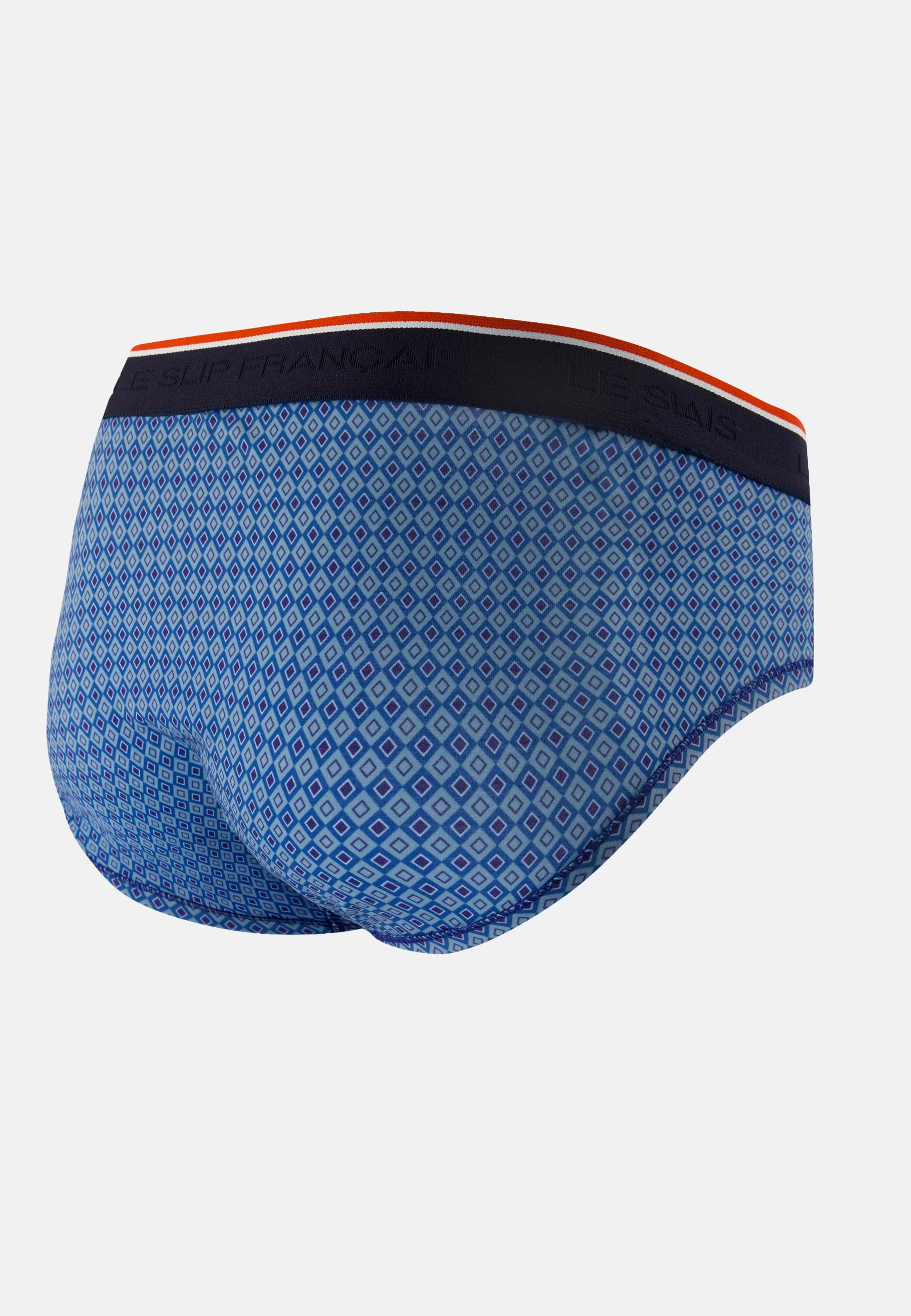 Slip imprimé bleu en coton - Terrible Arlequin Bleu - Image 7