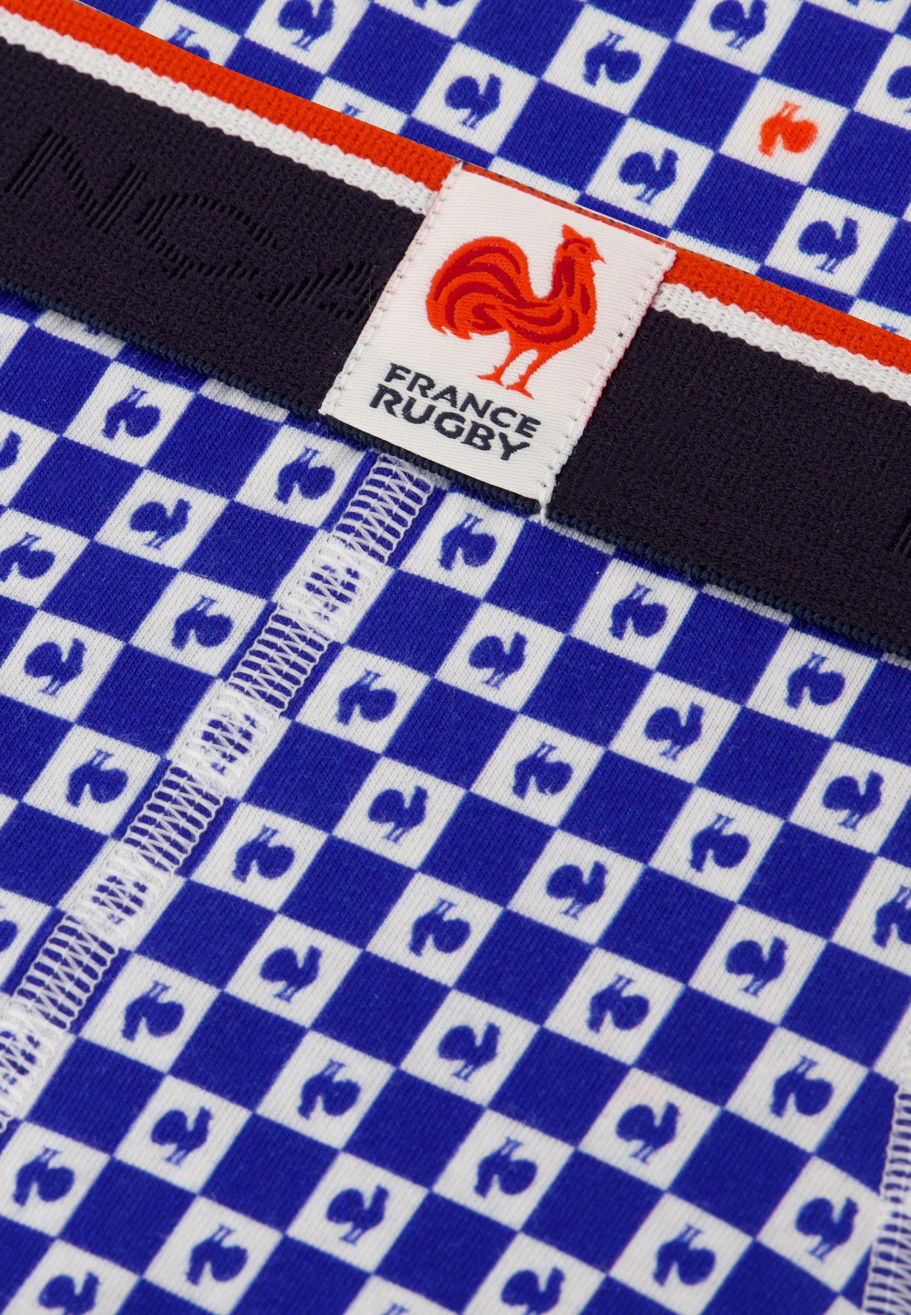 Slip en coton - Terrible Damier Indigo XV de France - Image 5