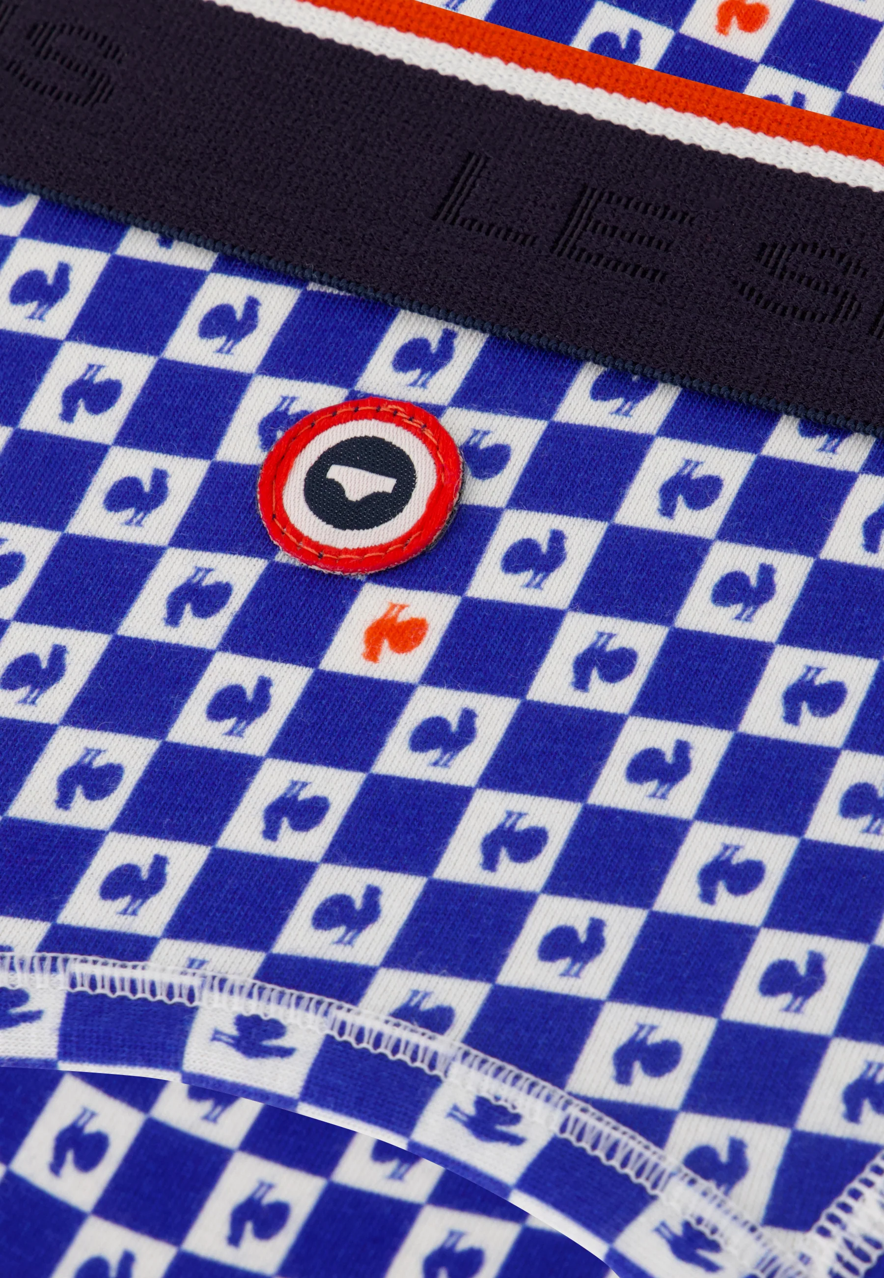 Slip en coton - Terrible Damier Indigo XV de France - Image 6