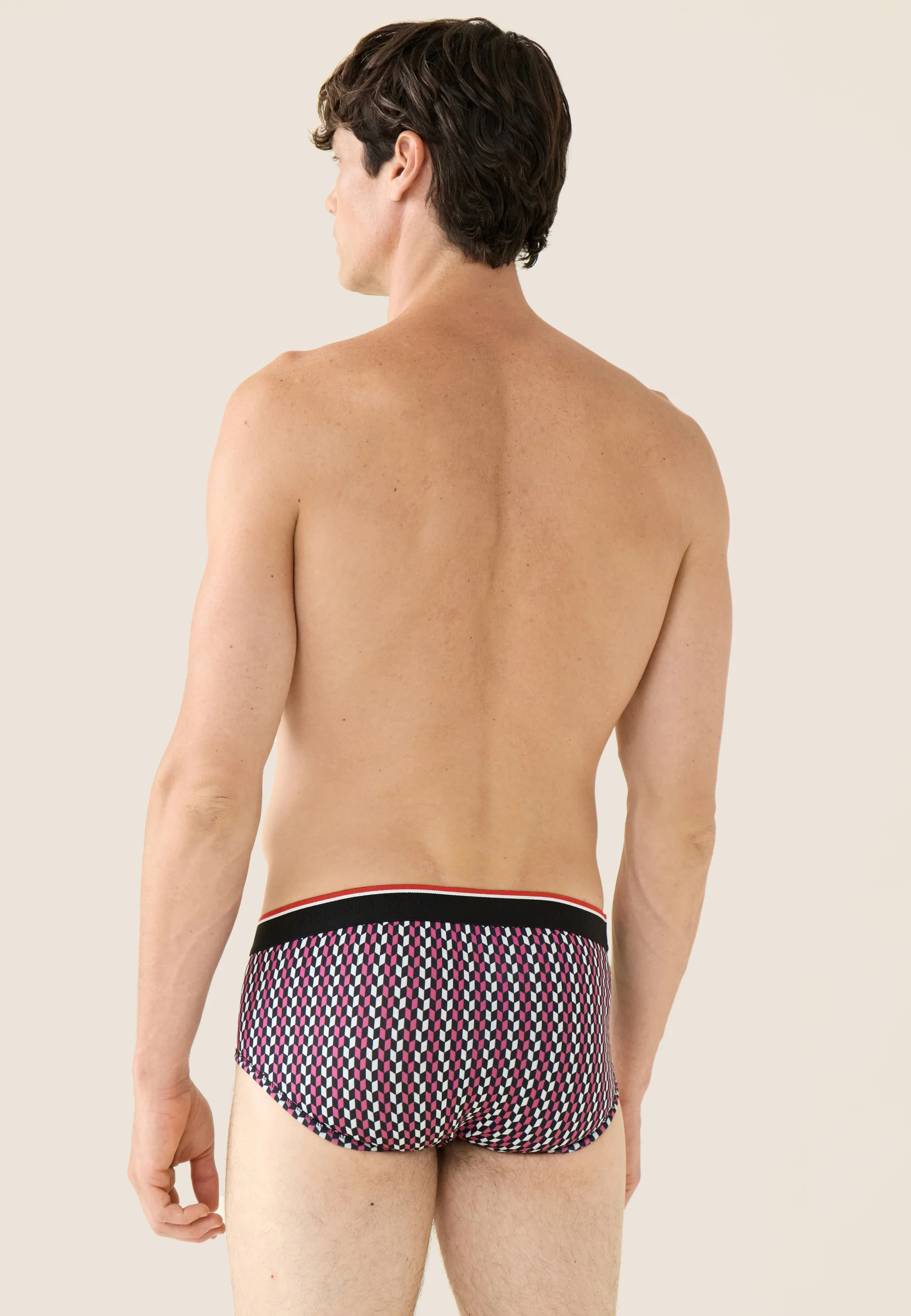 Slip imprimé fléchettes fuchsia en coton - Terrible Flechette Fuchsia - Image 3