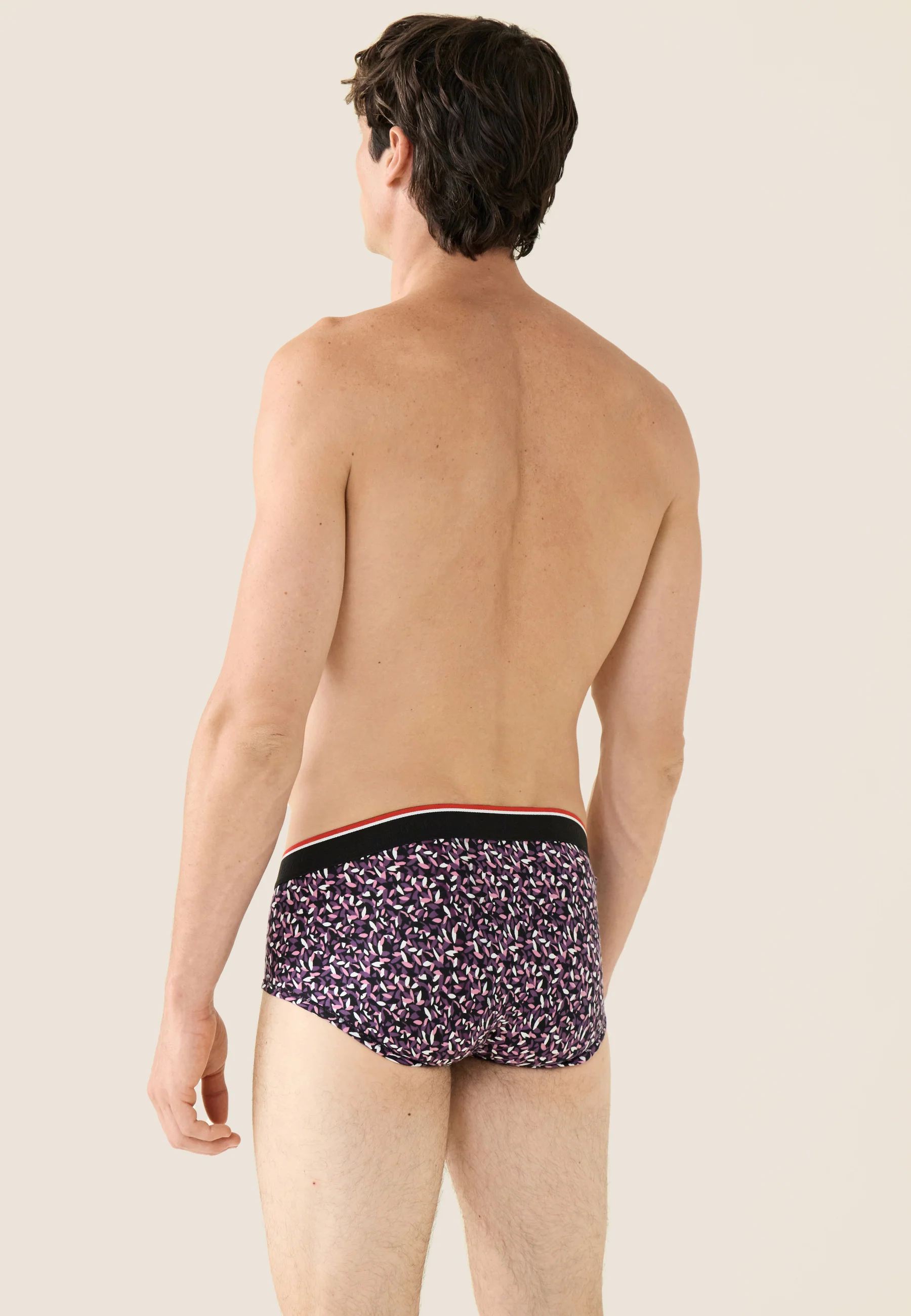 Slip imprimé gavotte prune en coton - Terrible Gavotte Prune - Image 3