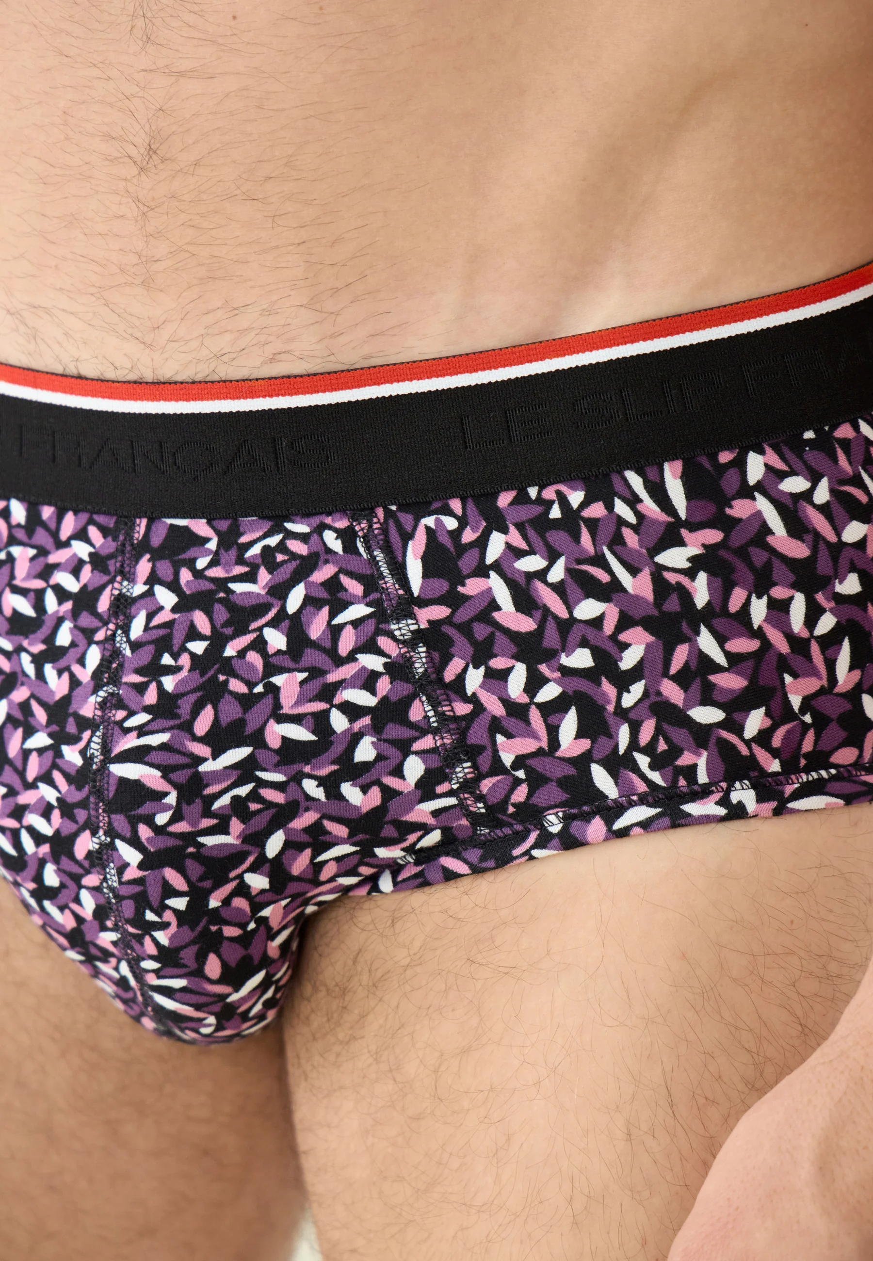 Slip imprimé gavotte prune en coton - Terrible Gavotte Prune - Image 4