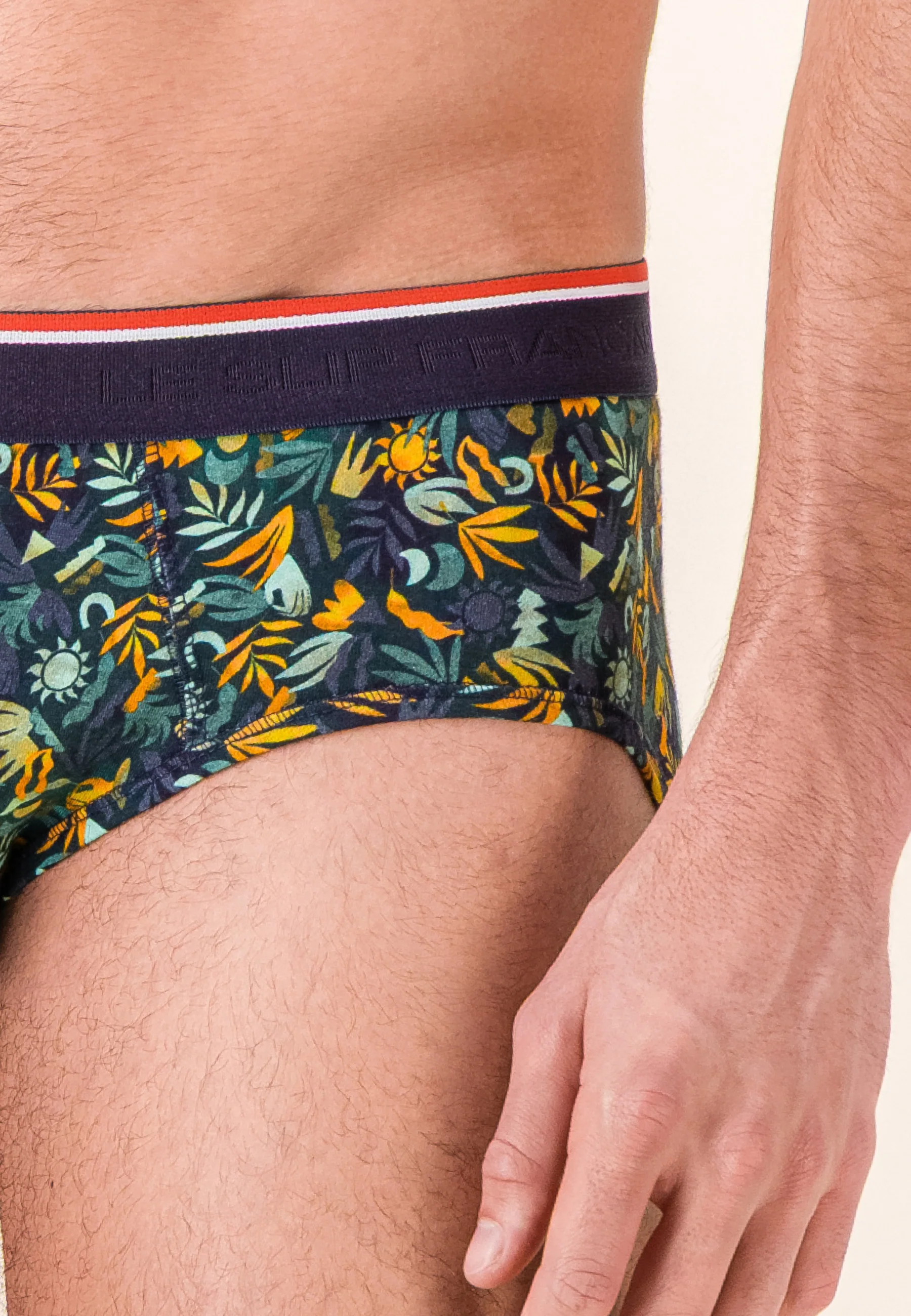 Slip vert à motif jungle en coton - Terrible Jungle Kaki Veronese - Image 5