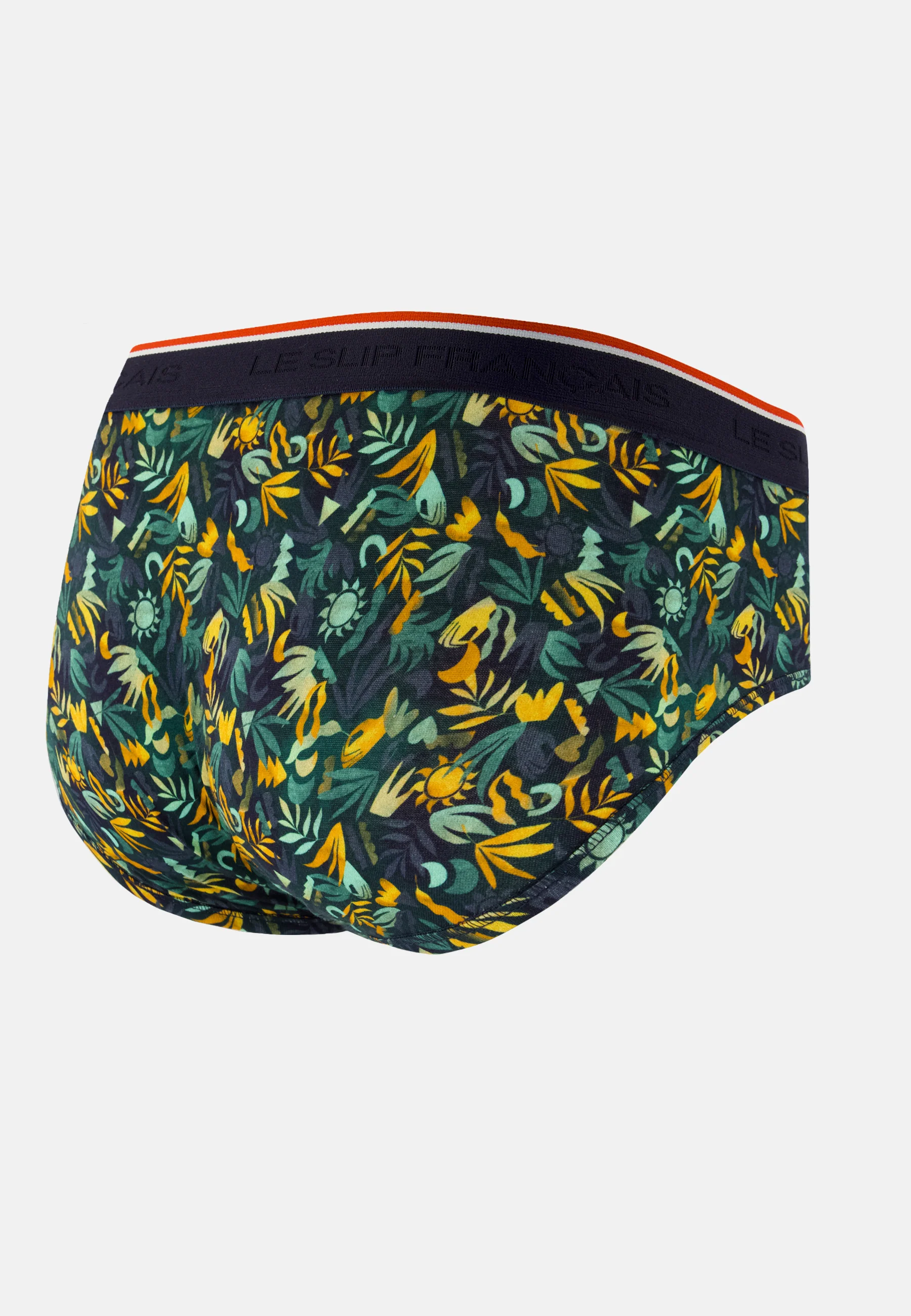 Slip vert à motif jungle en coton - Terrible Jungle Kaki Veronese - Image 7