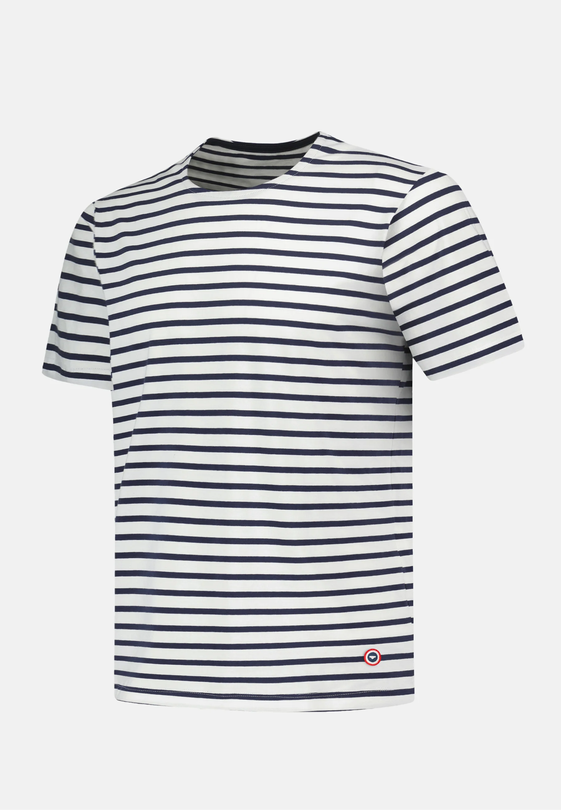 T-shirt manches courtes en coton stretch - T-shirt Mariniere Marine - Image 5