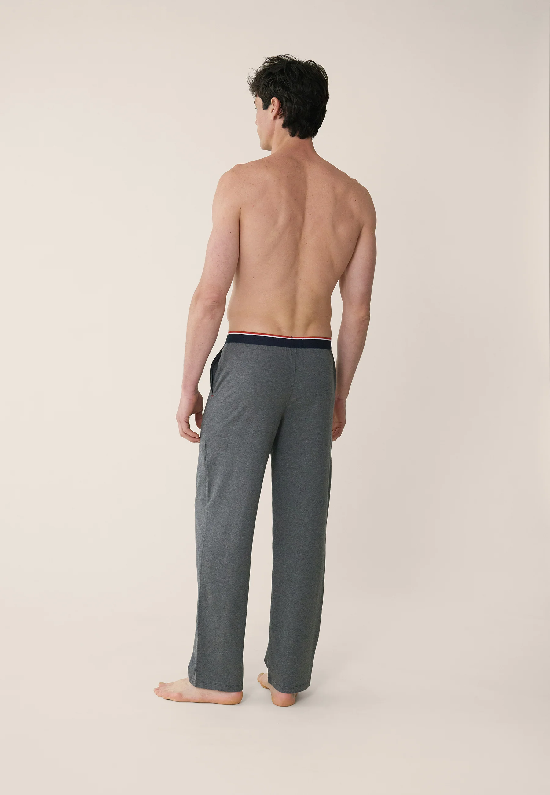 Bas de pyjama en coton - Toudou Gris Anthracite - Image 3